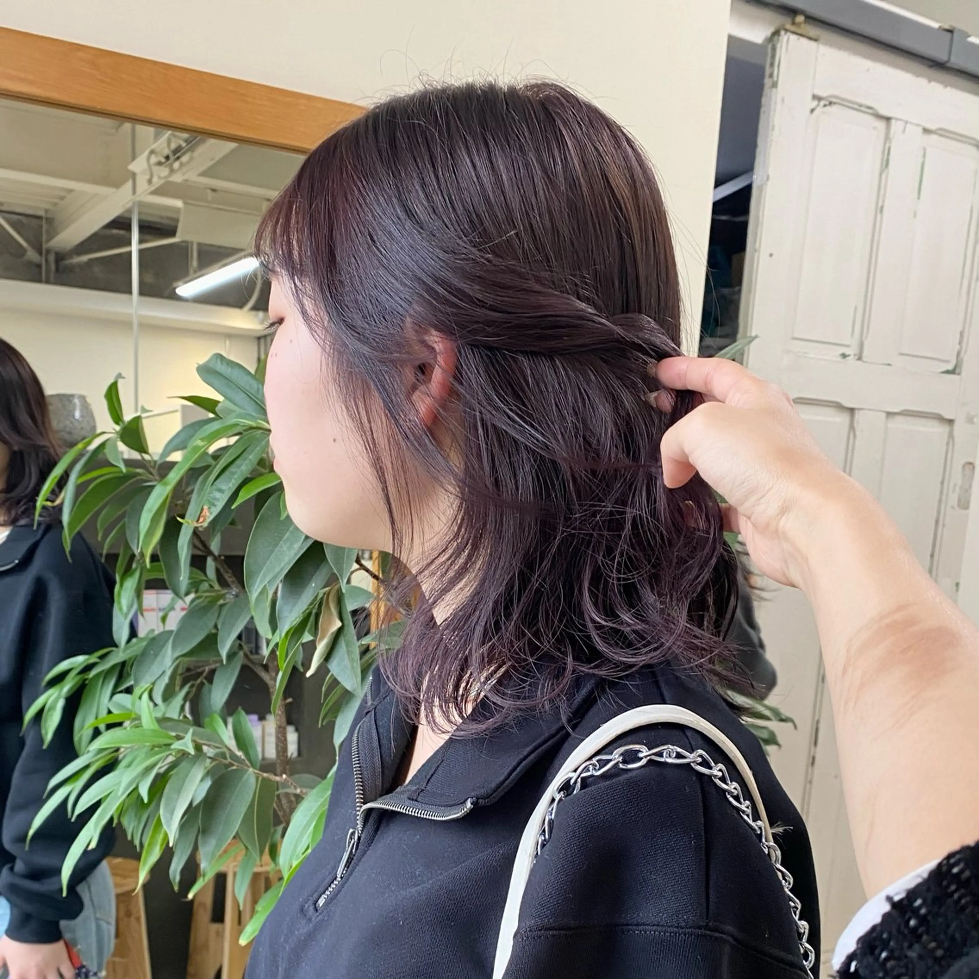 セミロング カラー souco/ moenoのヘアスタイル