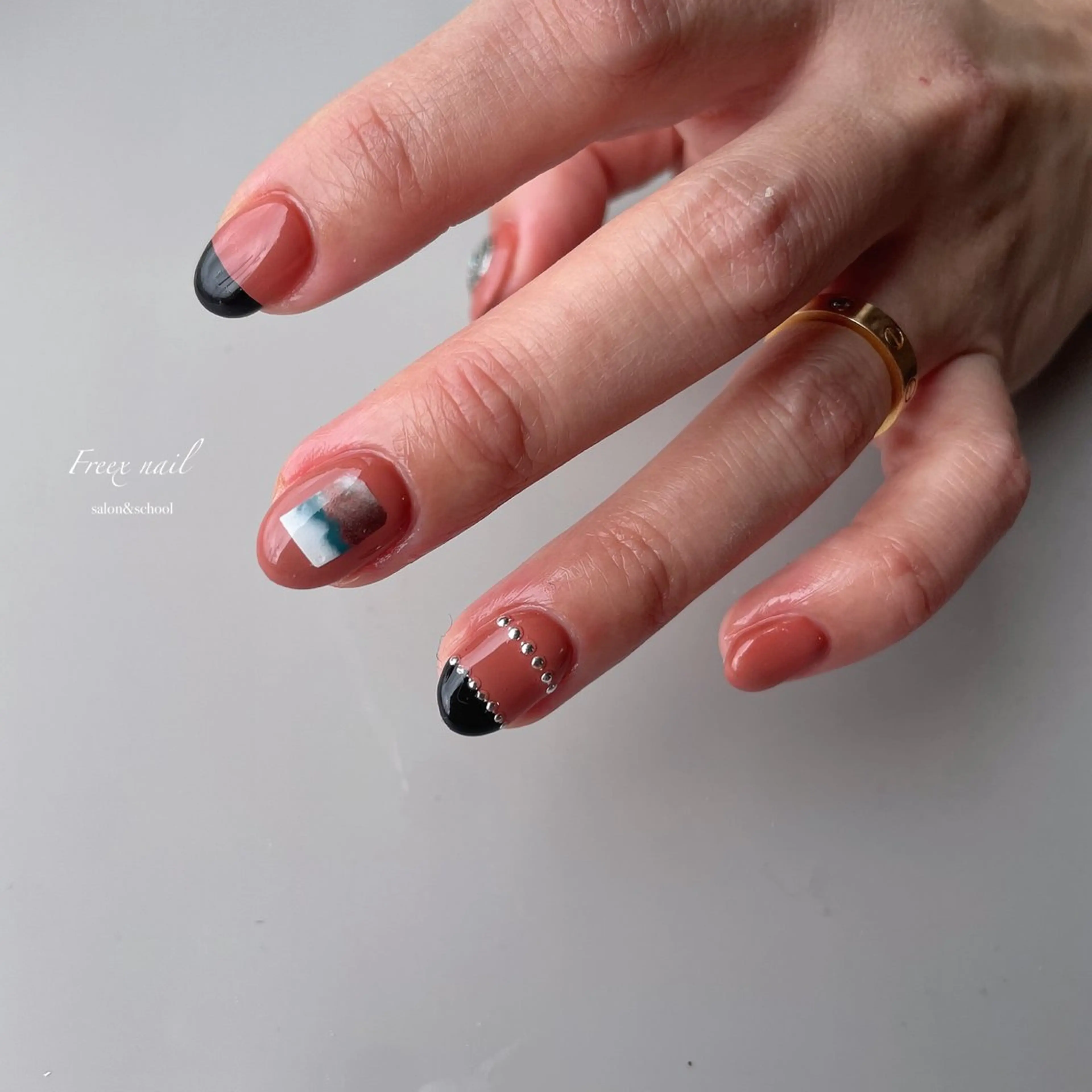 ネイル ハンドネイル ハンドケア freex nail /ニュアンス/個性派のネイルデザイン