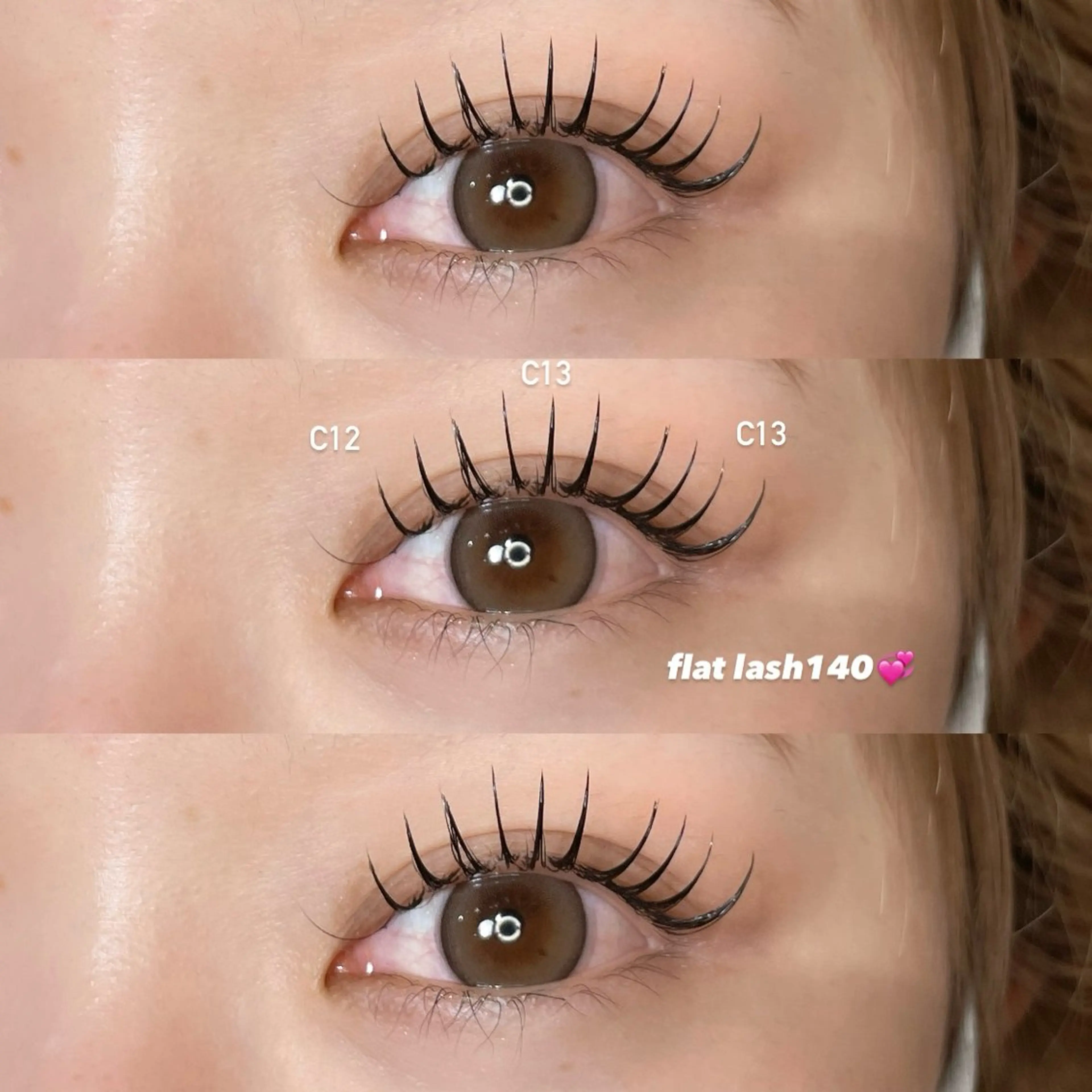 minimo限定価格♡最軽量フラットラッシュ140本👀💞オフ無料！コーティング付♡の写真