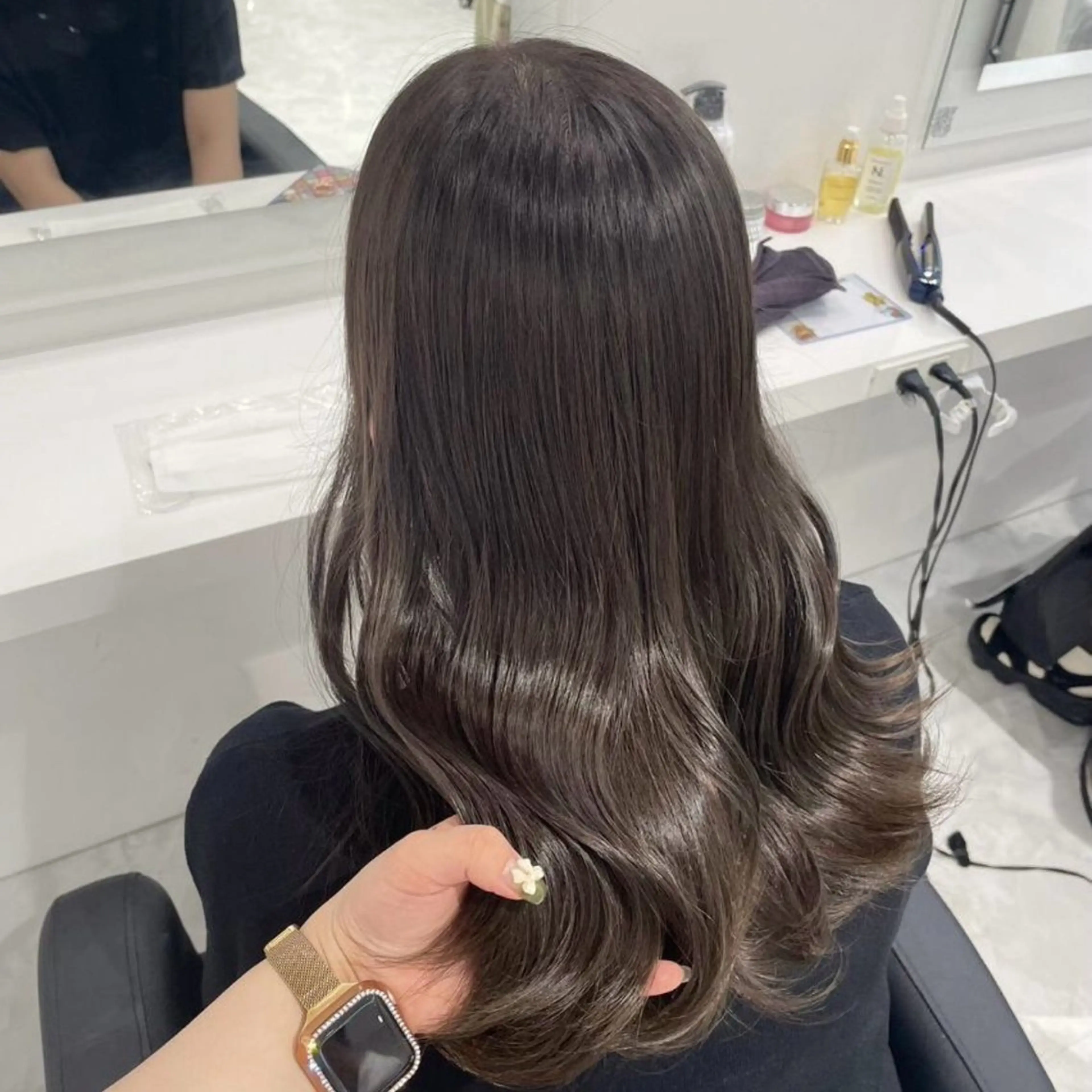 セミロング カラー 似合わせstyle ❤︎misaki❤︎のヘアスタイル