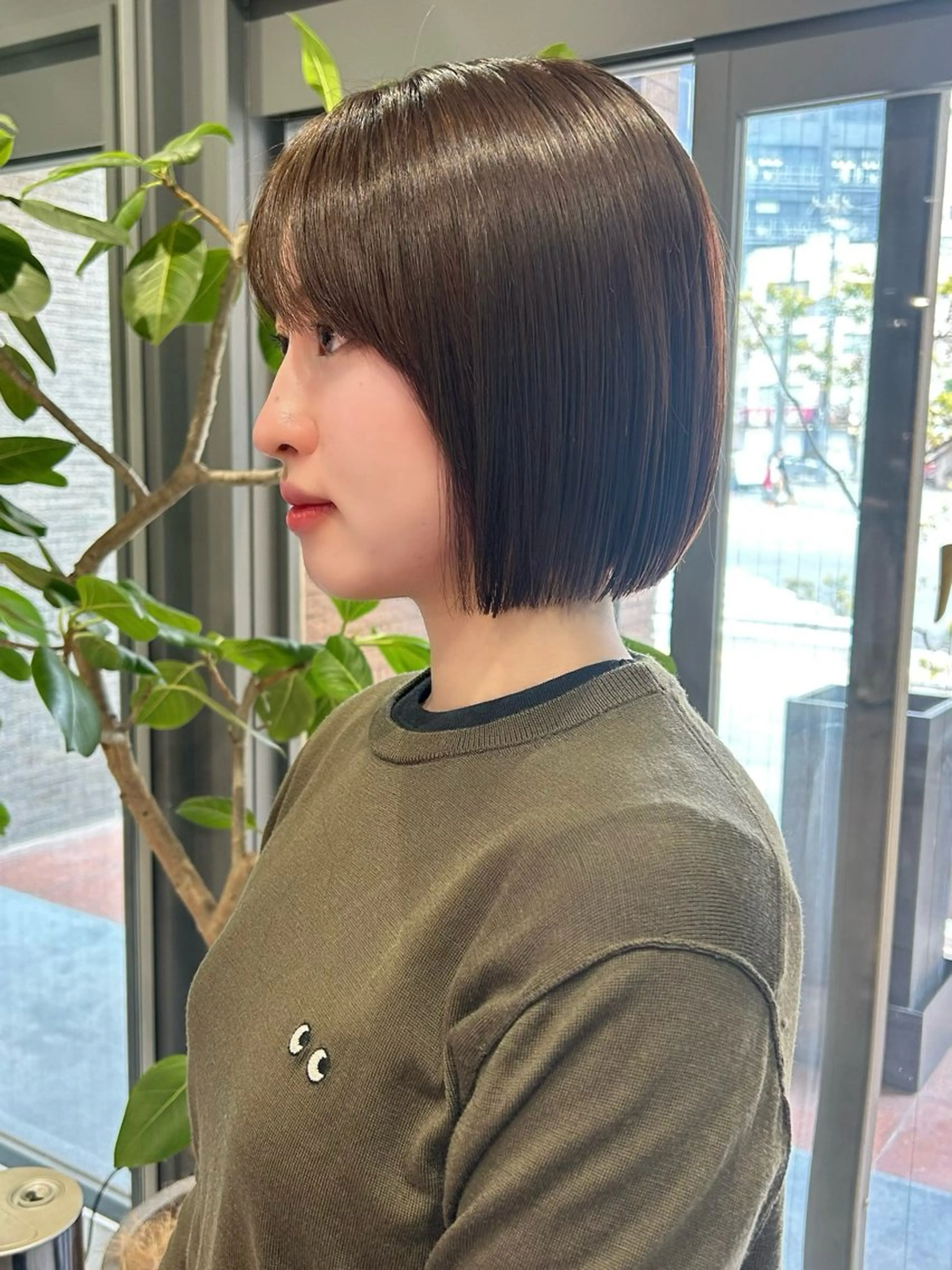 ショート ボブ カット ヘアカラー トリートメント urara/ショート /透明感カラーのヘアスタイル