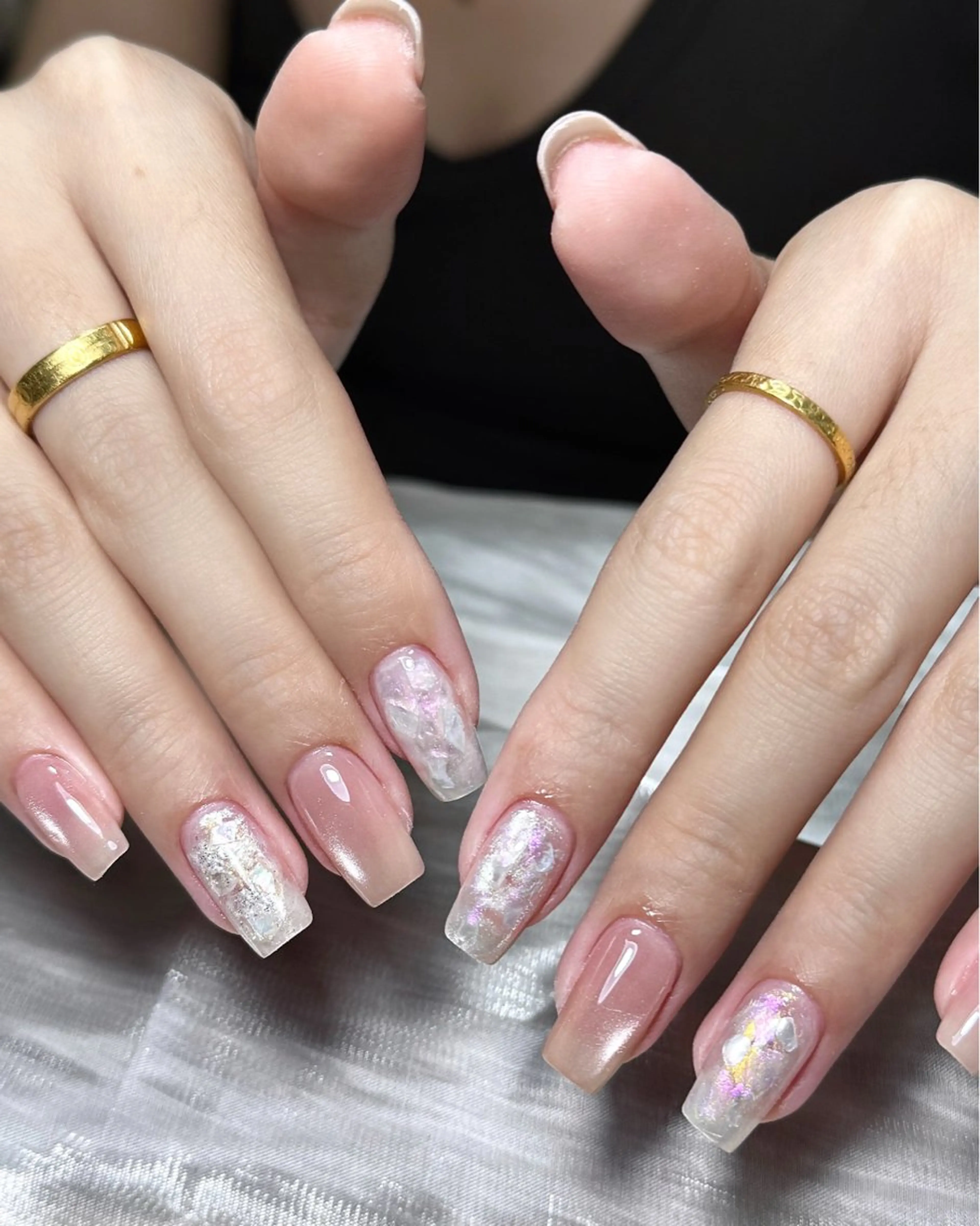 ネイル ハンドネイル MoonNail ユリ🌸のネイルデザイン