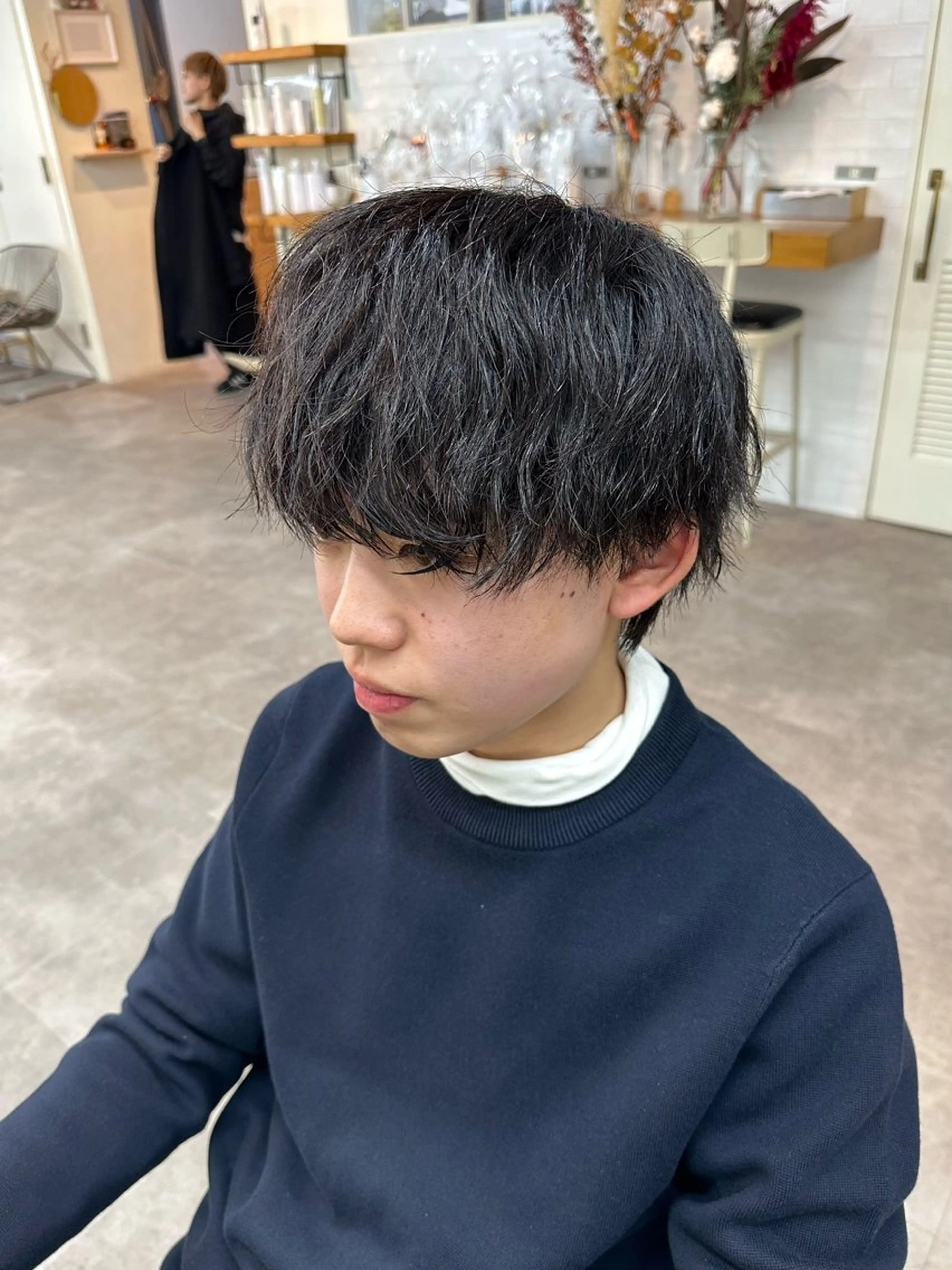 ショート パーマ メンズ JINKIメンズ特化 メンズカットパーマのヘアスタイル