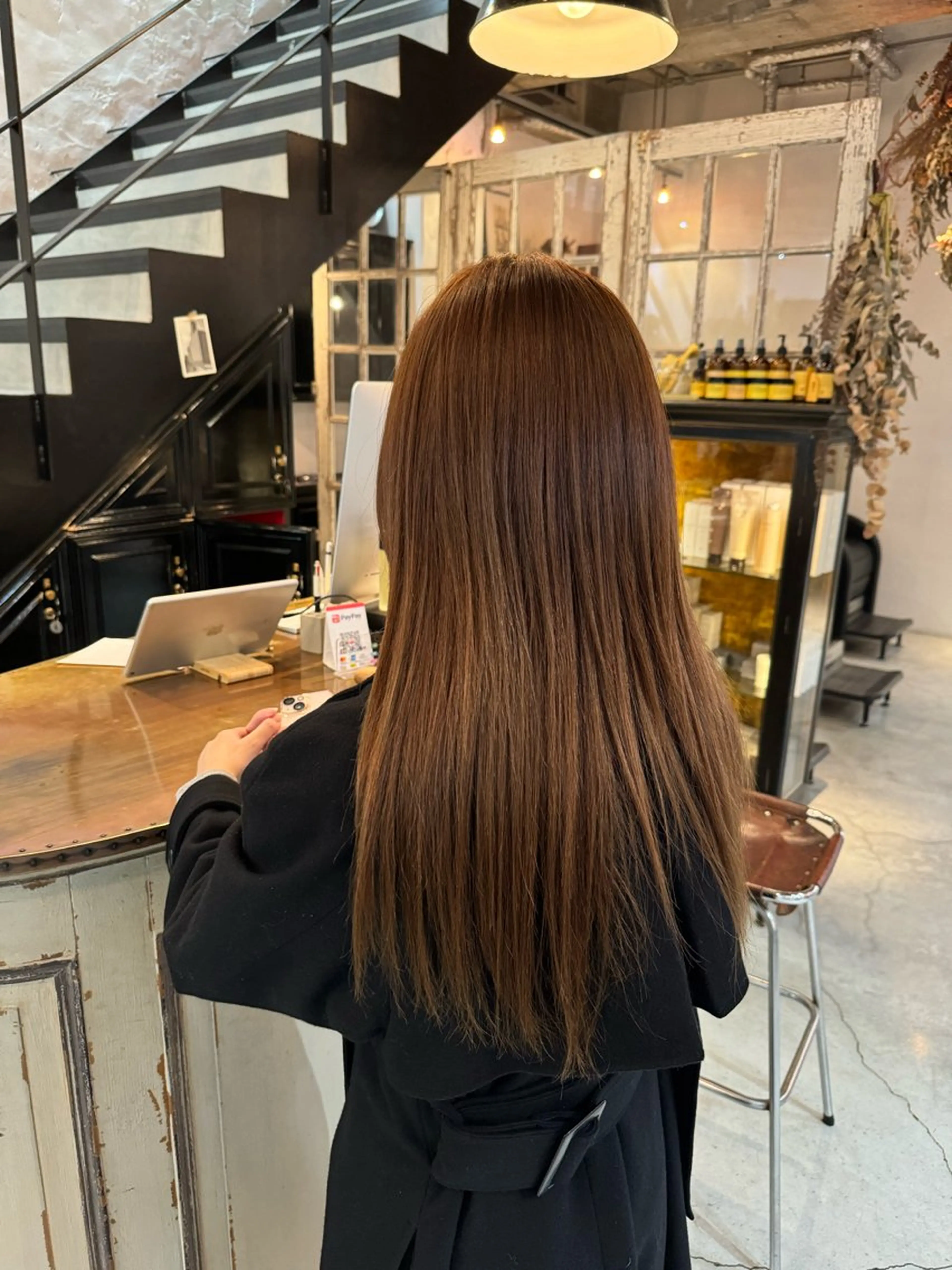ロング ヘアカラー トリートメント reira/堀江/ 似合わせカットのヘアスタイル