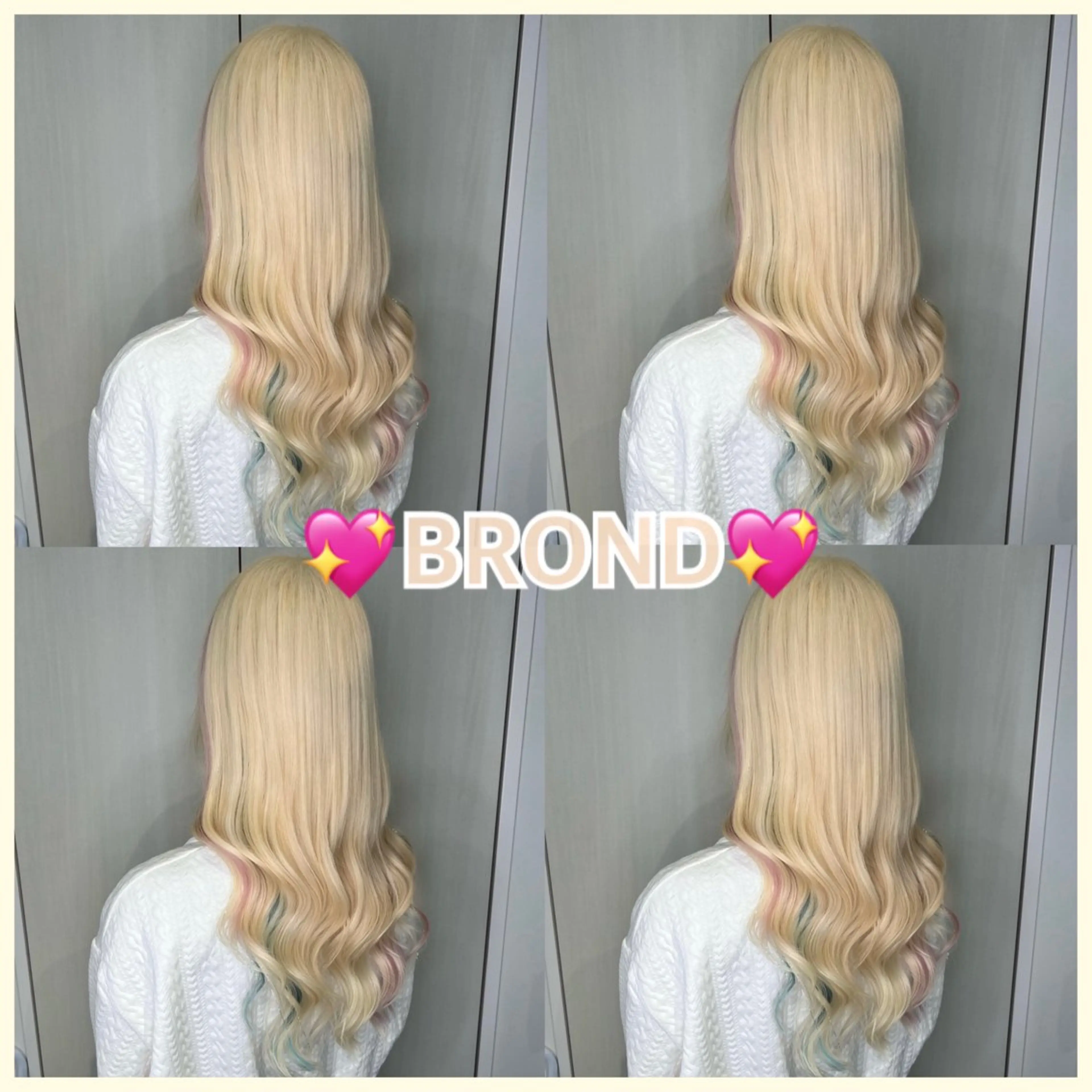 ロング カラー ブロンド ヘアカラー エクステ 🦋エクステ🦋 TOMOKAのヘアスタイル