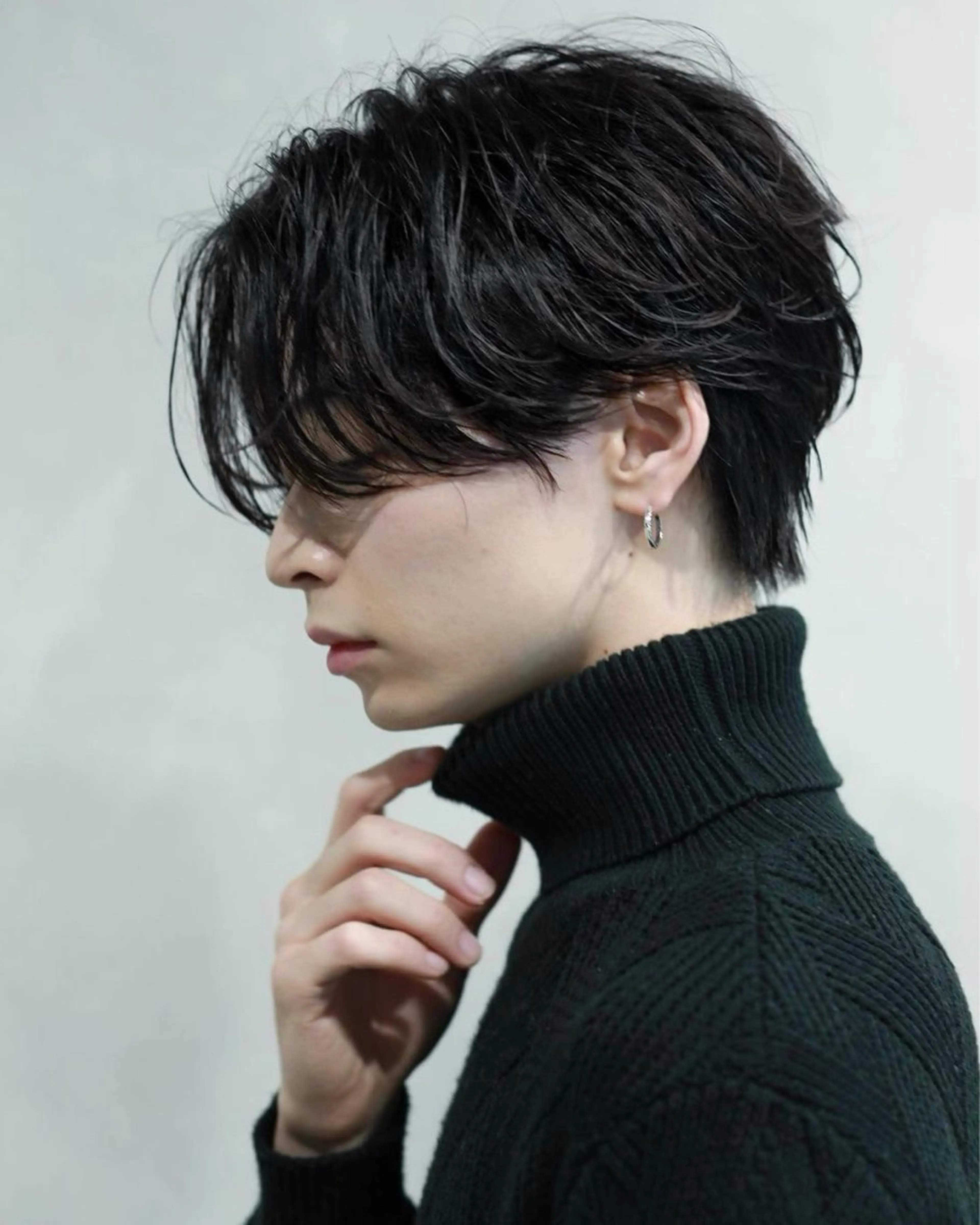 メンズ センターパート マッシュ メンズウルフカット ウルフカット 👑原宿メンズパーマ /原宿/かずま👑のヘアスタイル