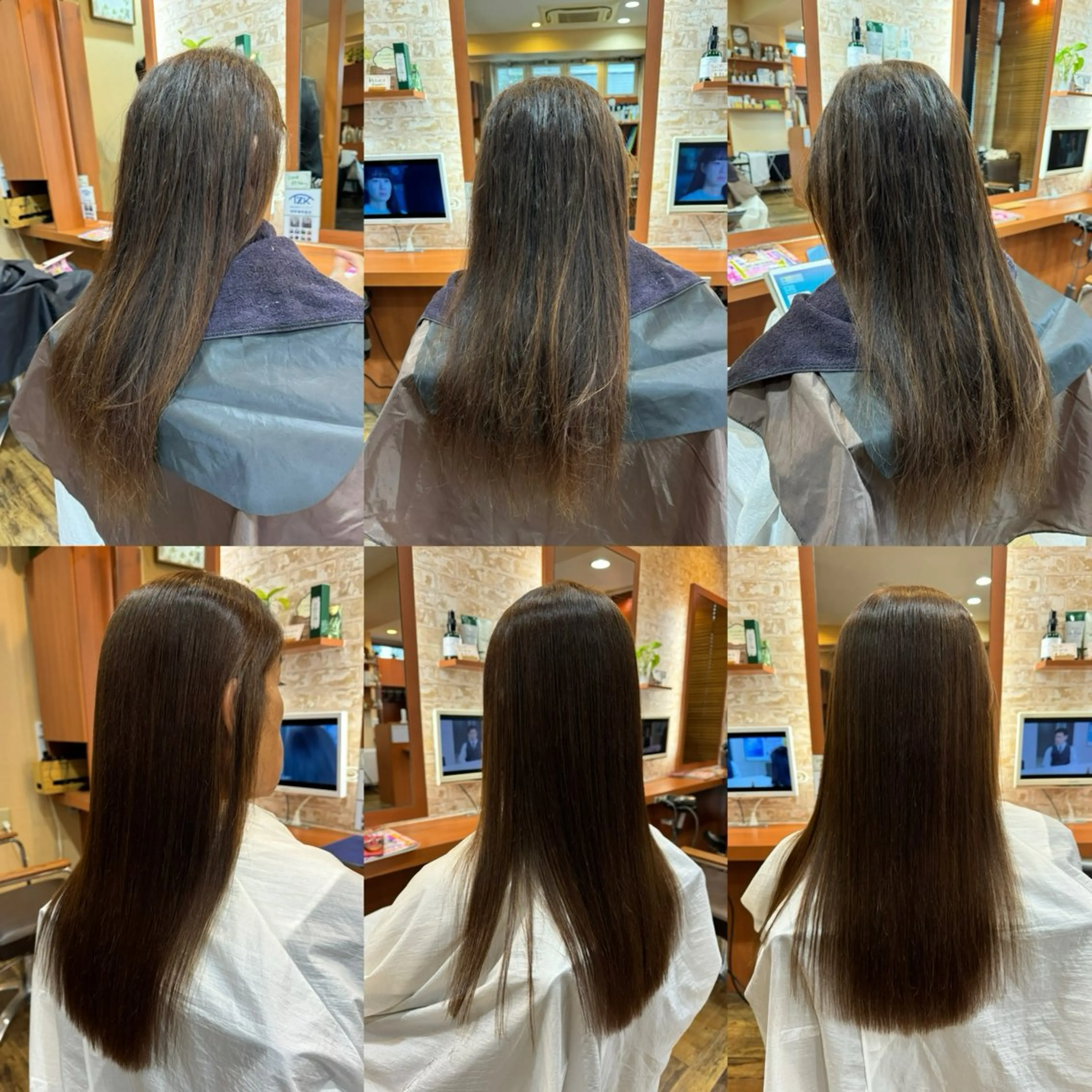 ロング 縮毛矯正 山口 博司のヘアスタイル