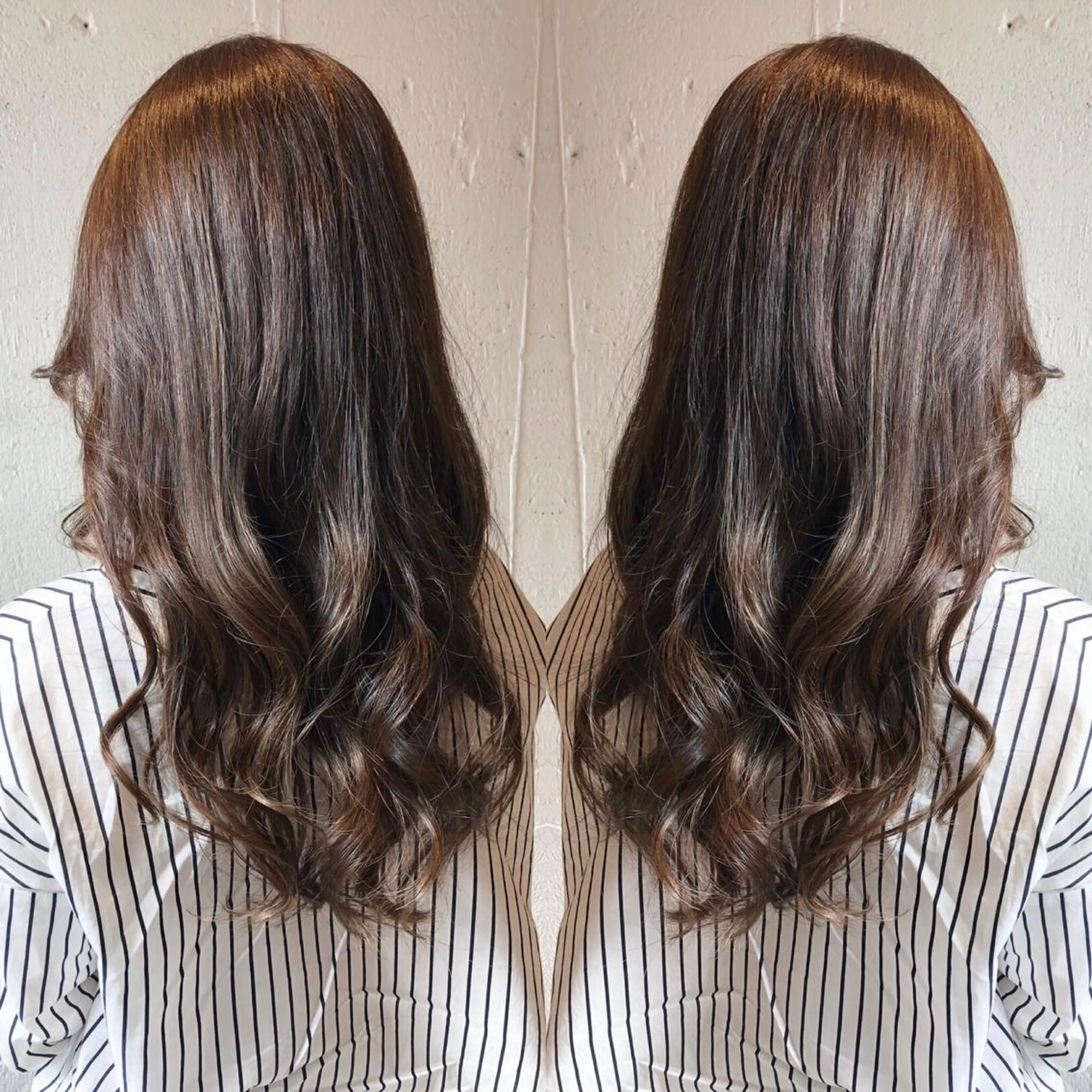 ロング アッシュ あらき ちさとのヘアスタイル