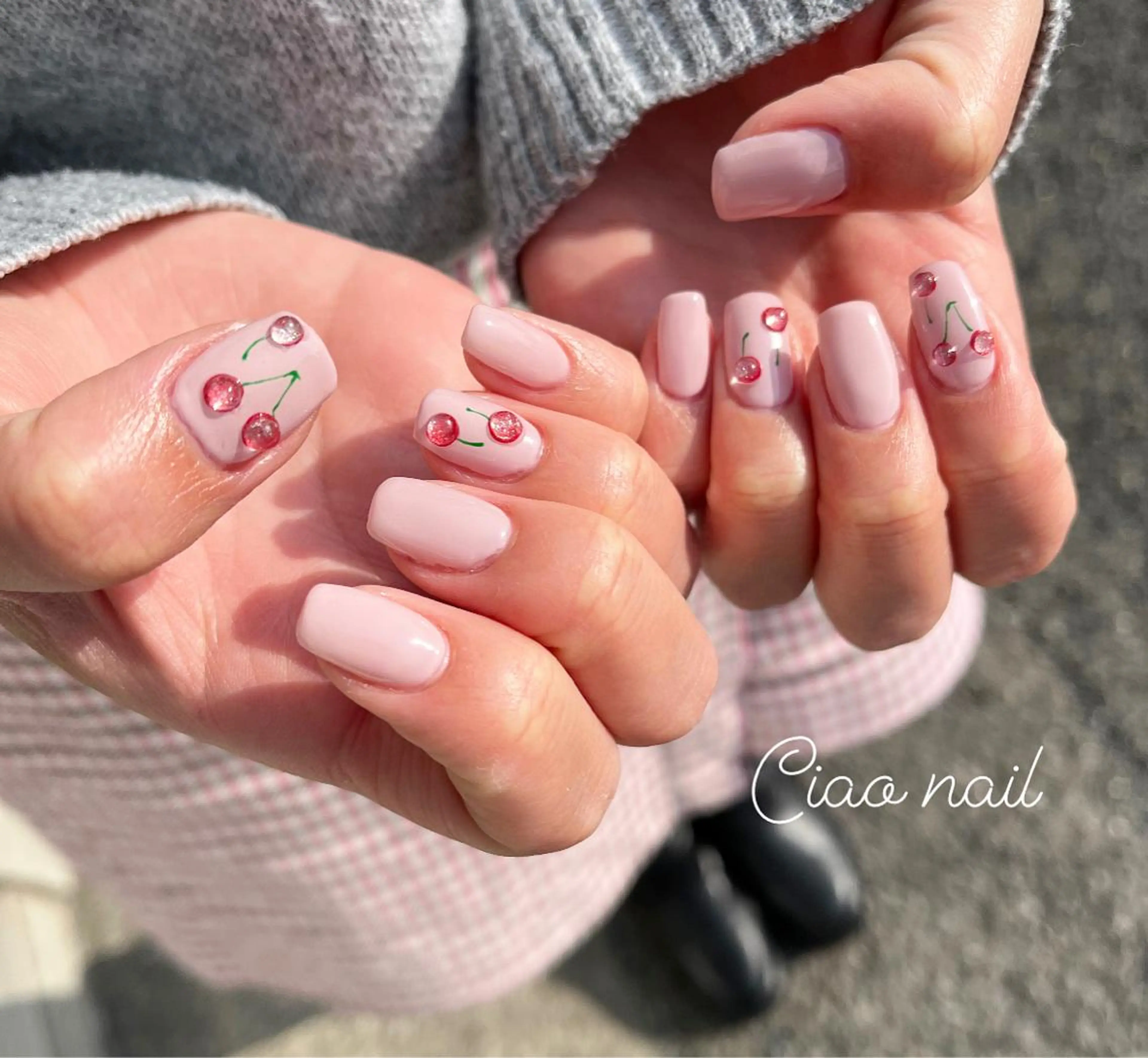 ネイル ピンク 春ネイル #Amin nail salonのネイルデザイン