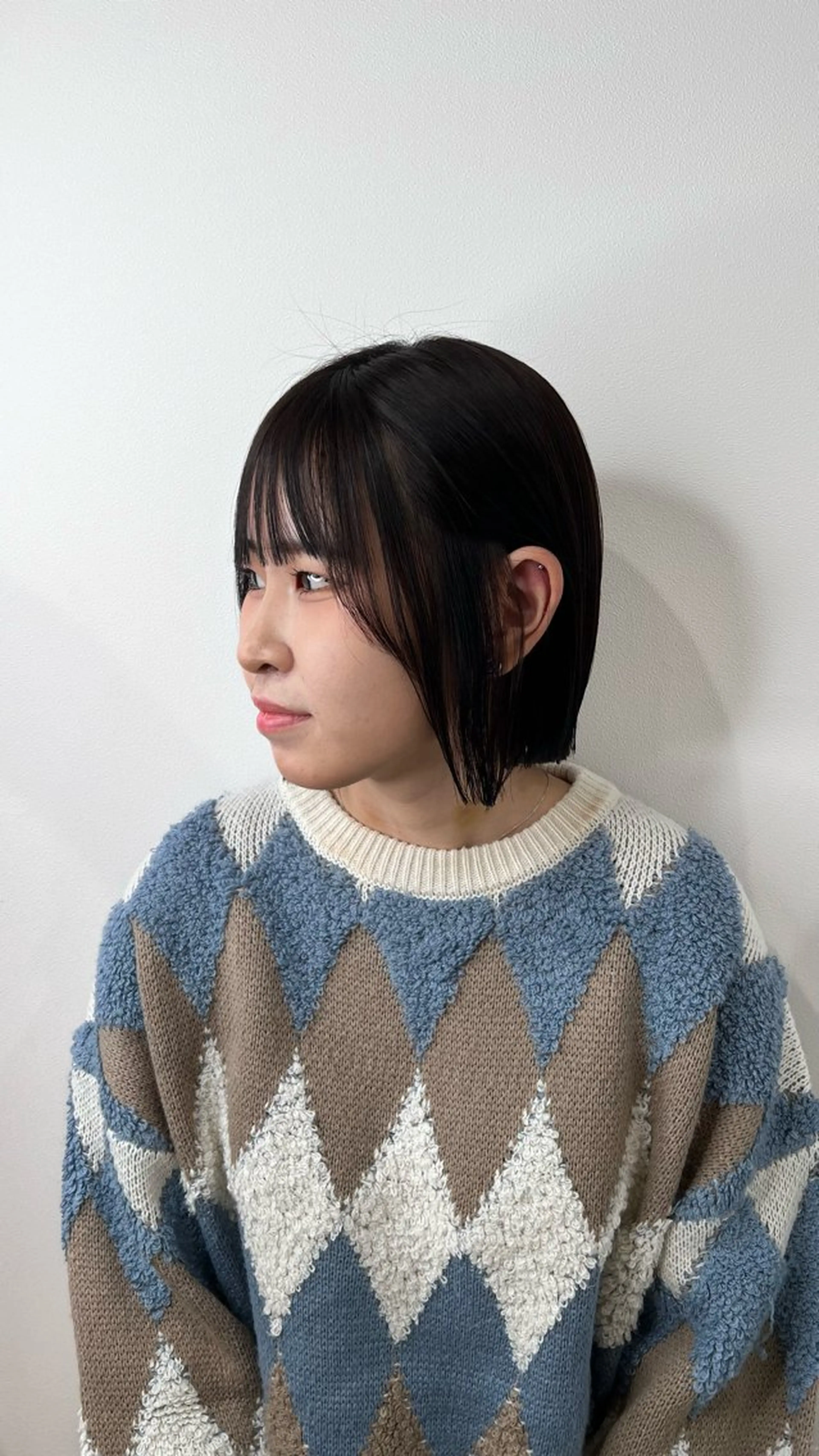 ショート 顔まわりレイヤー 顔周りカット レイヤーカット 小顔カット Yuka/Aujua ソムリエ/髪質改善のヘアスタイル