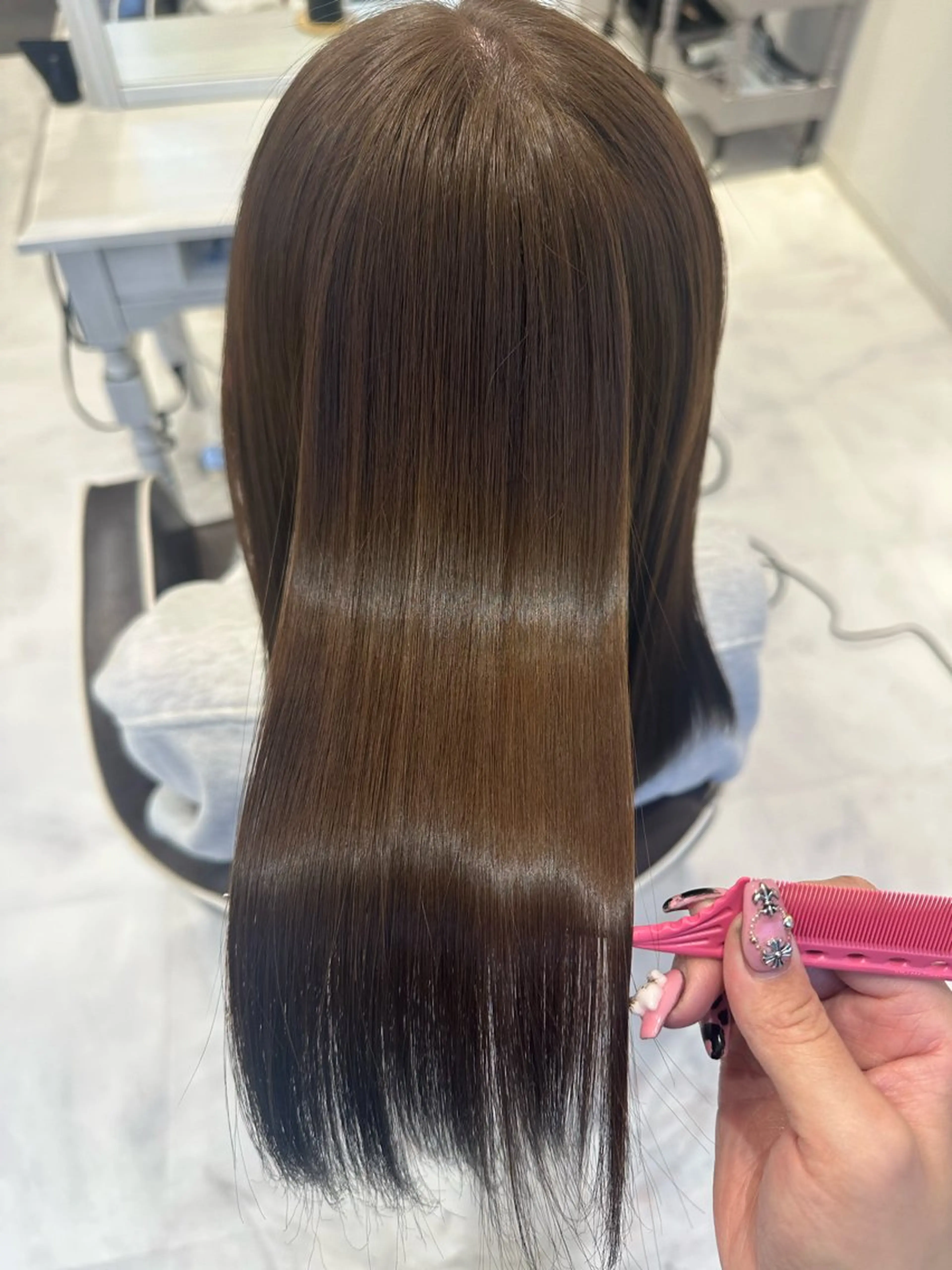 ロング カラー 髪質改善 艶カラー/エクステ/ MIRAI🪽のヘアスタイル