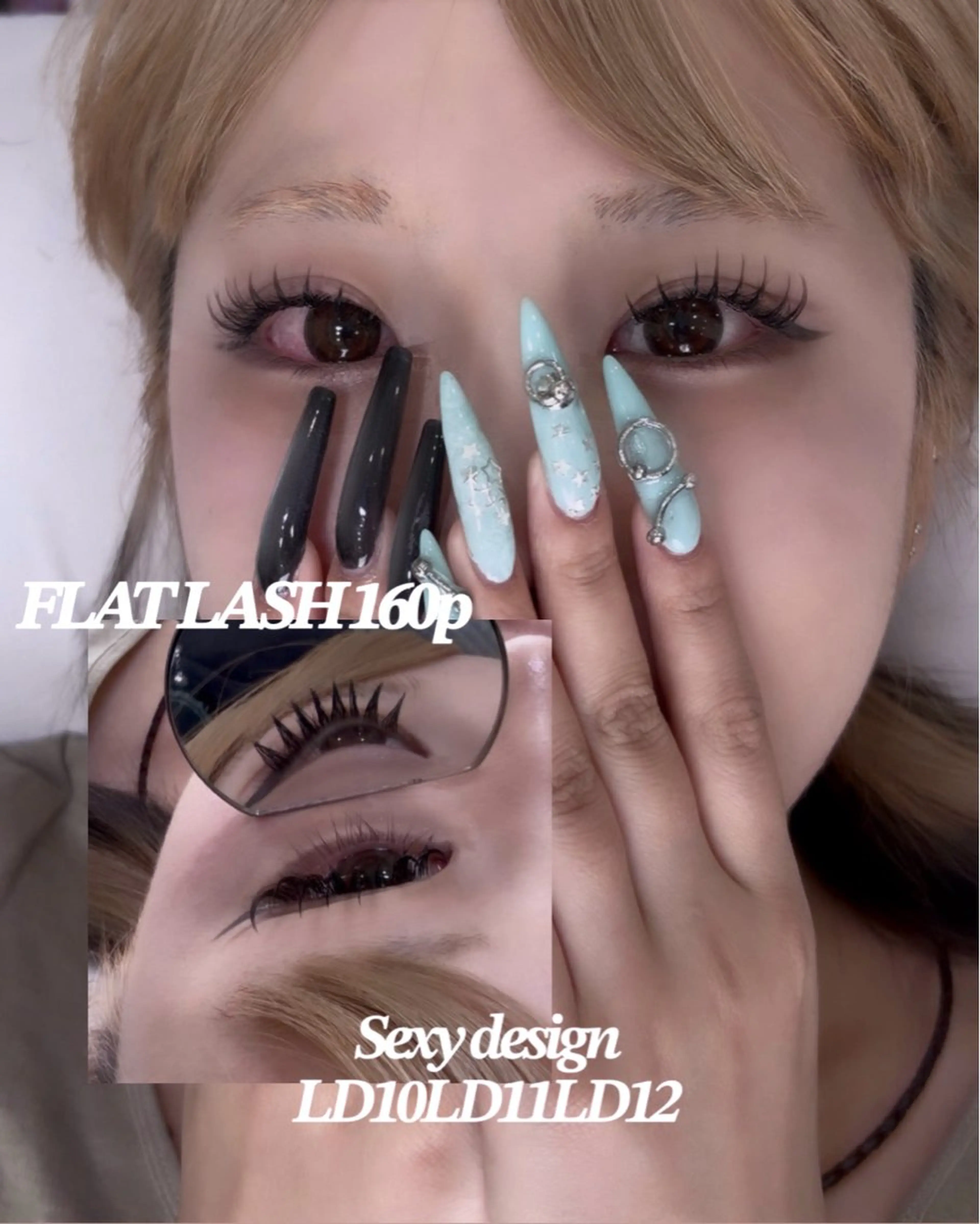 マツエク・マツパ Dカール フラットラッシュ Lカール セクシー AYA /インスタに て無料モデル募集中♡のマツエク・マツパデザイン