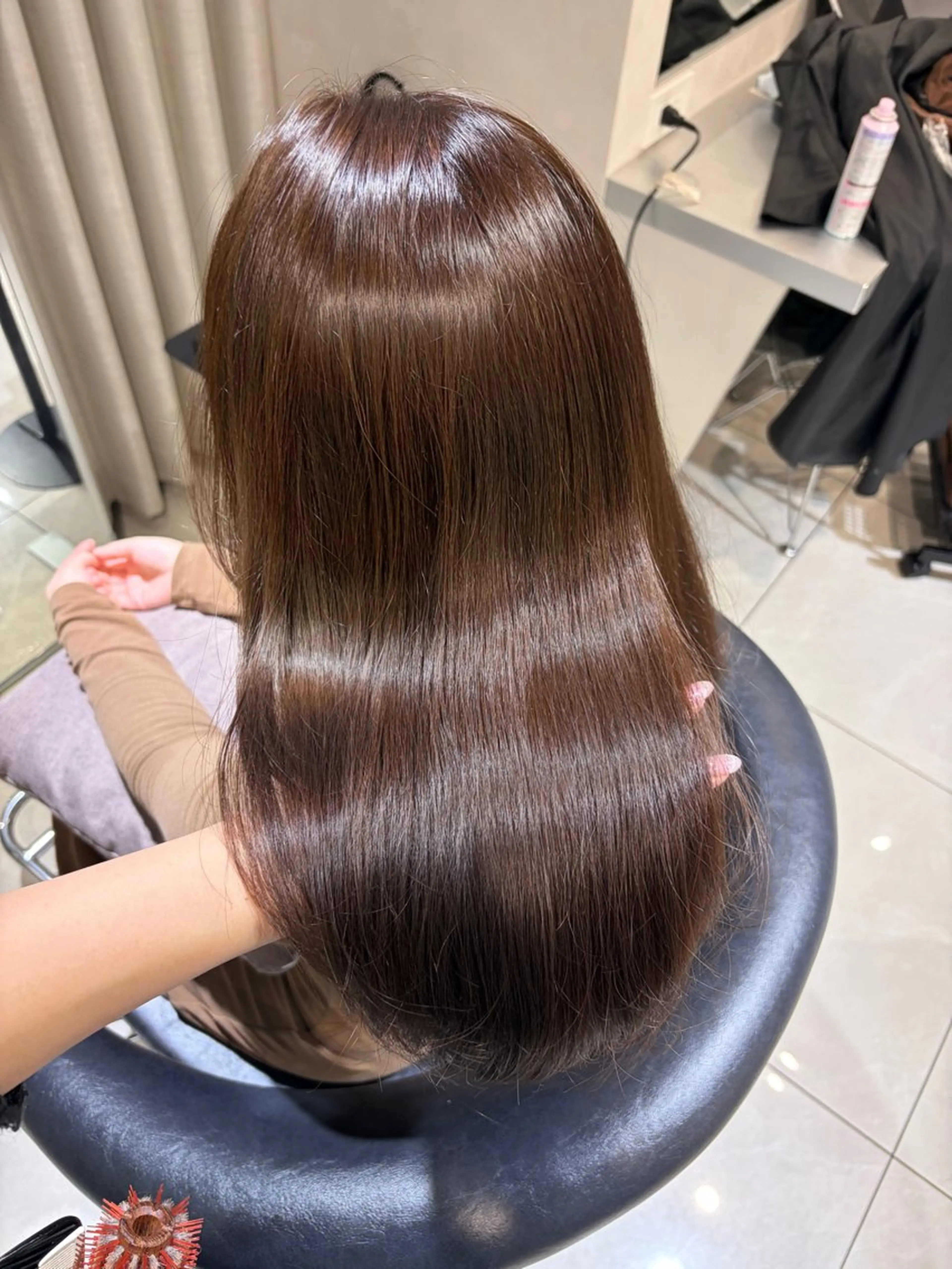 ロング カラー ブラウンカラー ココアブラウン ラベンダーカラー ピンクカラー ピンクラベンダー カット ヘアカラー トリートメント 韓国レイヤー×モテ髪 /MITSUKI🤍のヘアスタイル