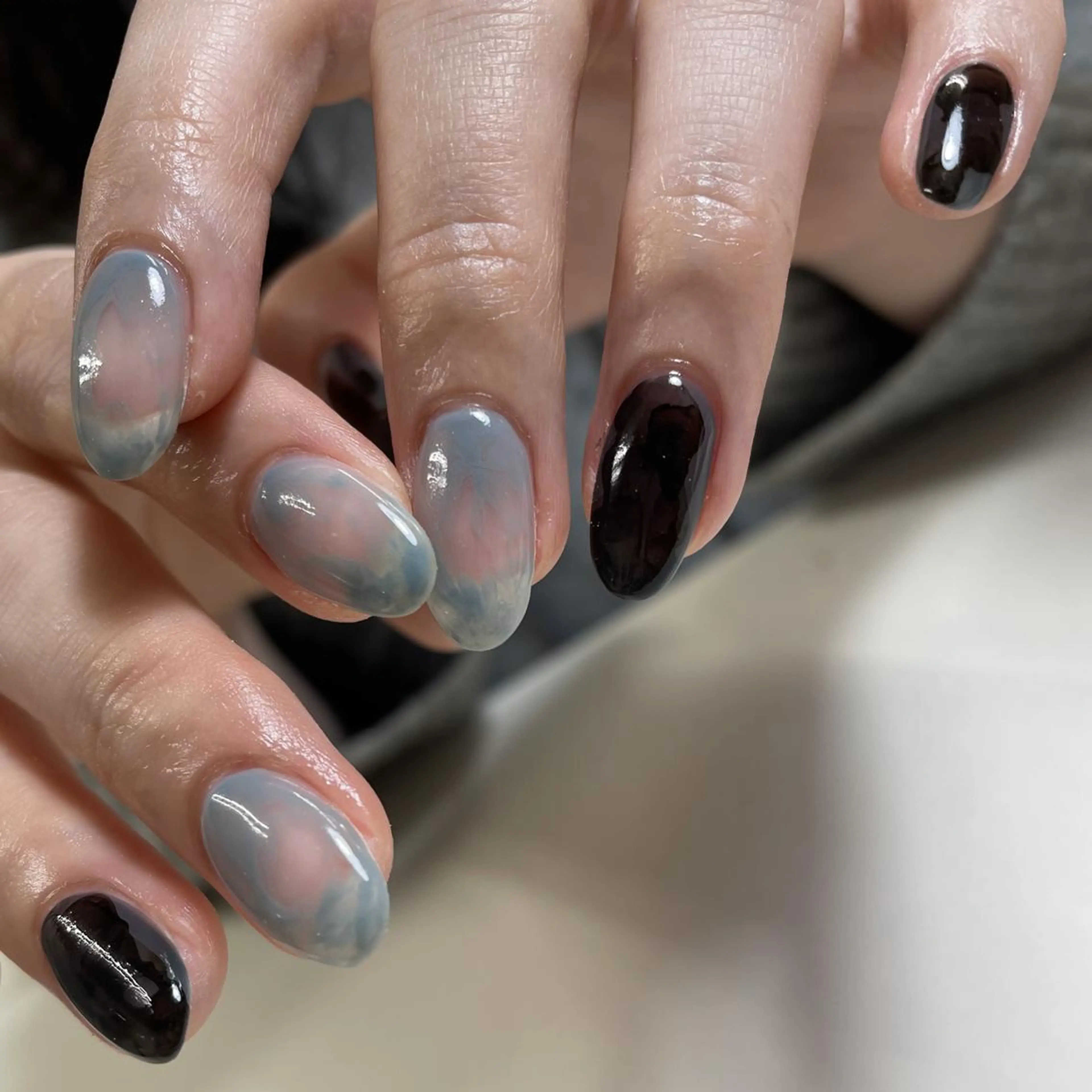 ネイル p.o.n.所属・🫧aku🫧 自由が丘／フィルインのネイルデザイン