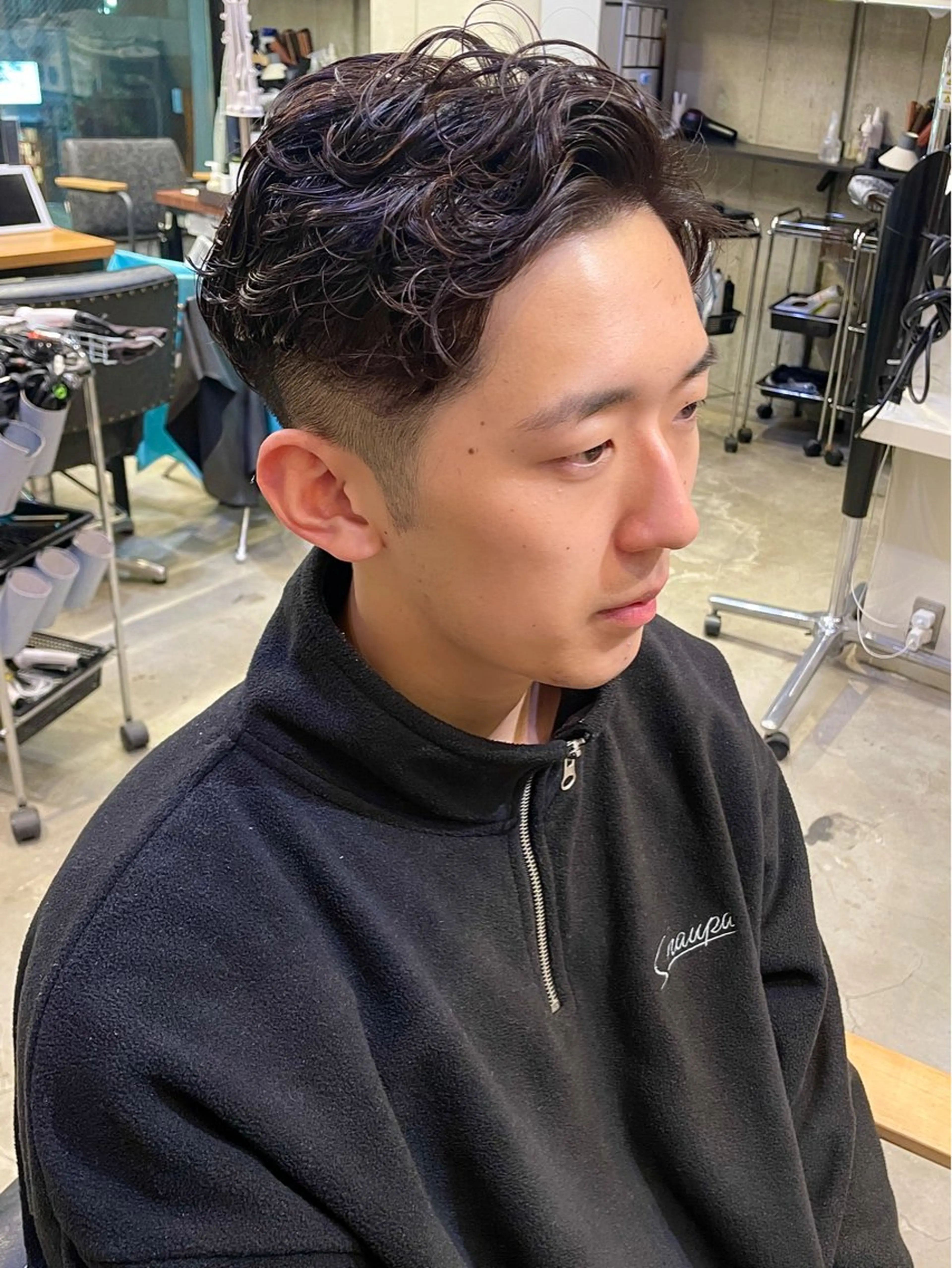 パーマ メンズ 西大島美容師 渡部仁太のヘアスタイル