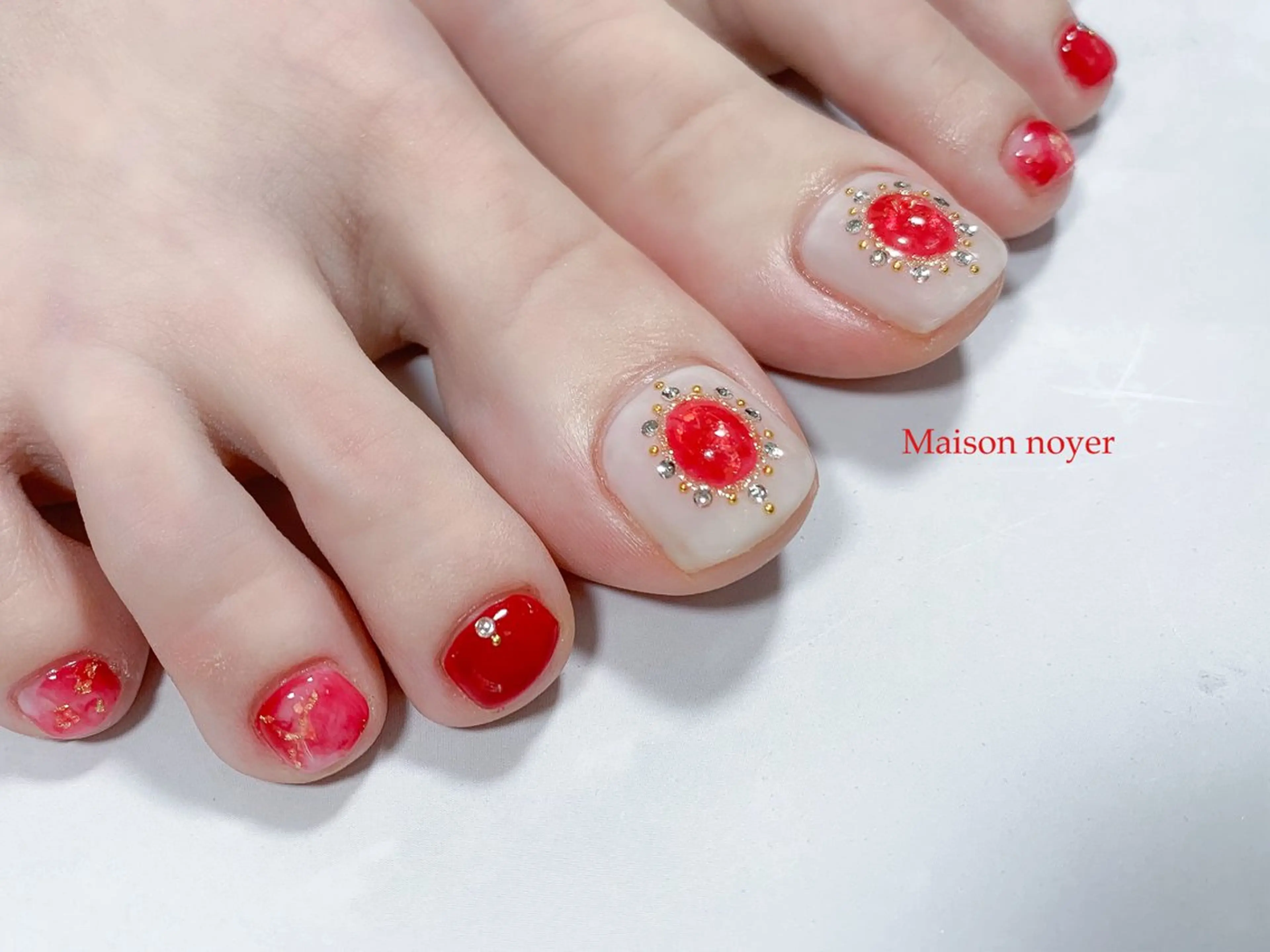 ネイル フットネイル Maison noyerのネイルデザイン