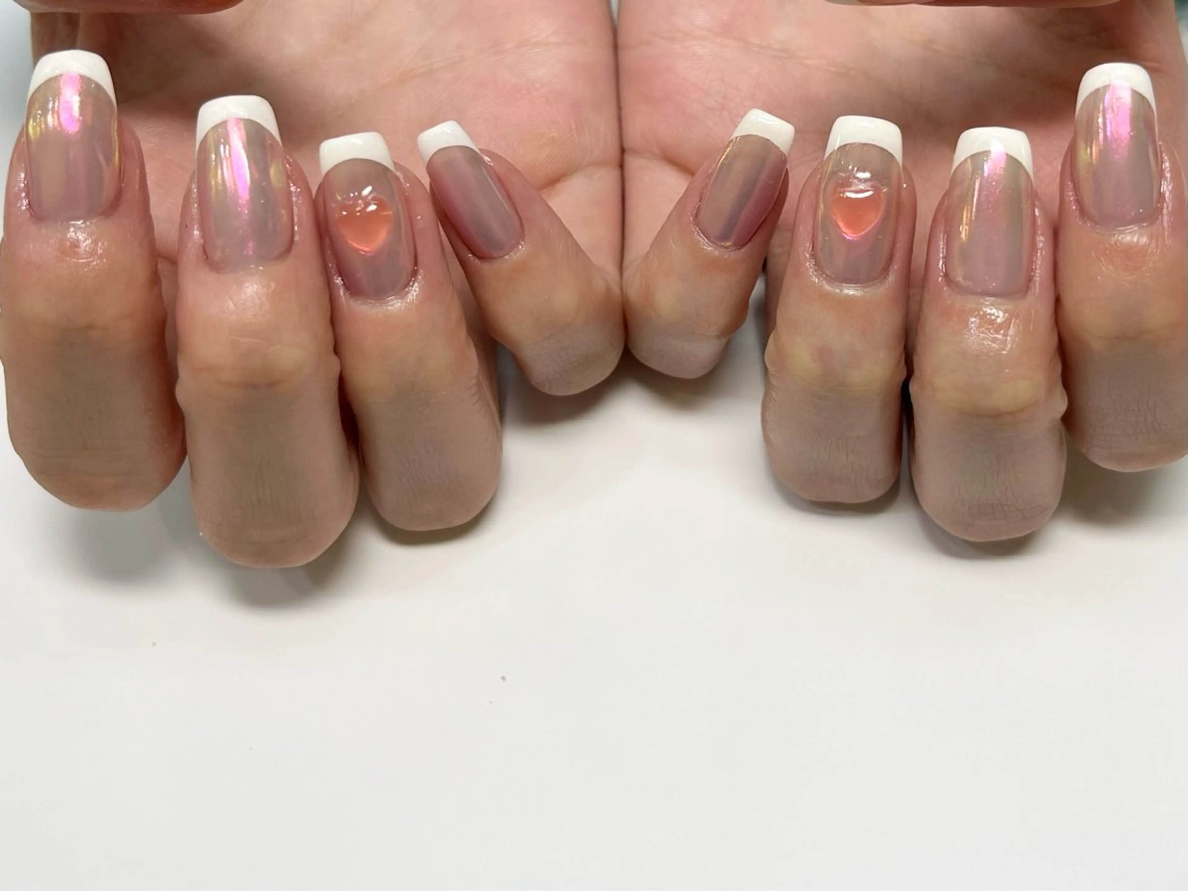 ネイル ミラーネイル ハンドネイル Queennail 北堀江Yumiのネイルデザイン