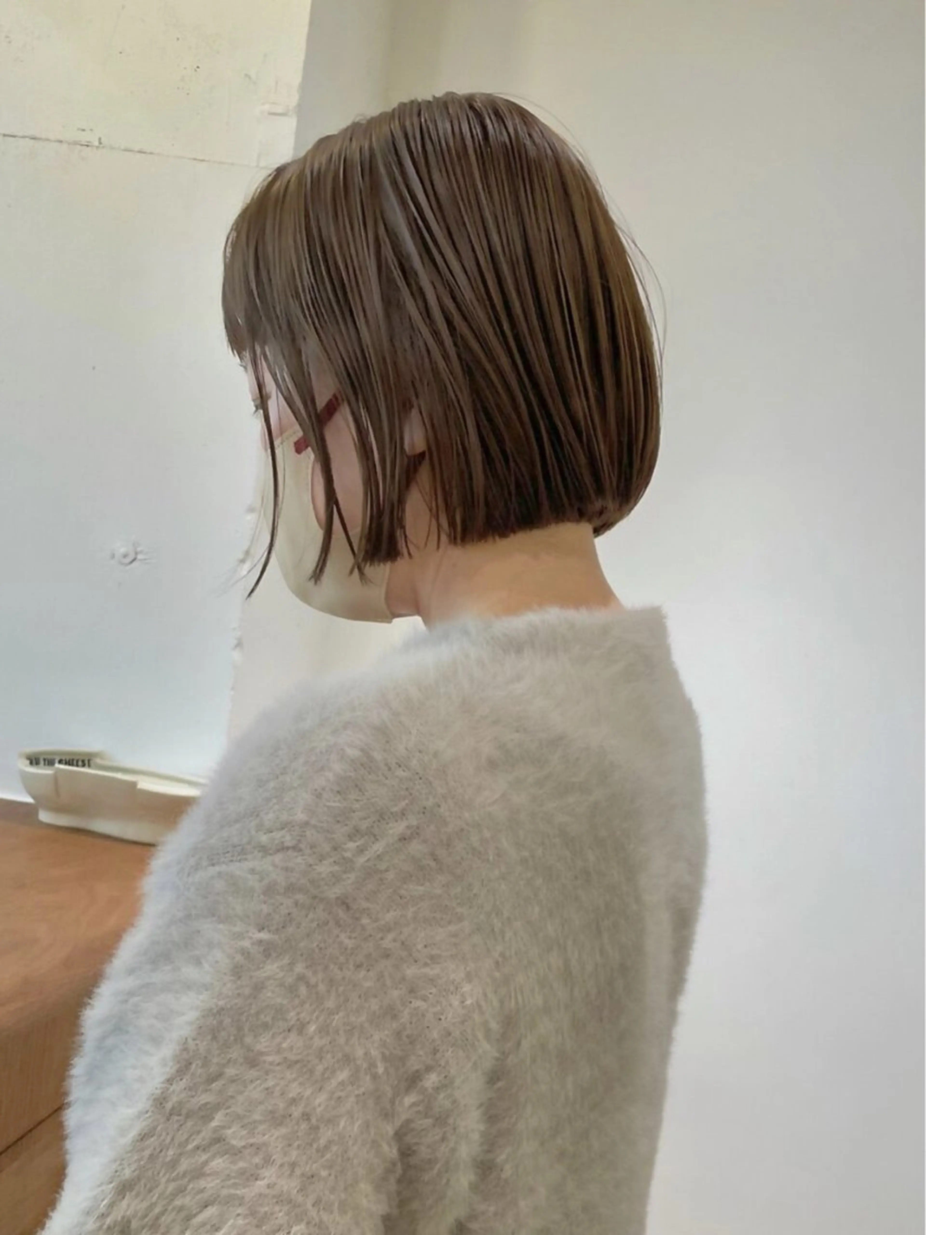 ショート カラー ベージュカラー 透明感カラー ヘアカラー 立川艶髪カラーと映画 美容師YUJIのヘアスタイル