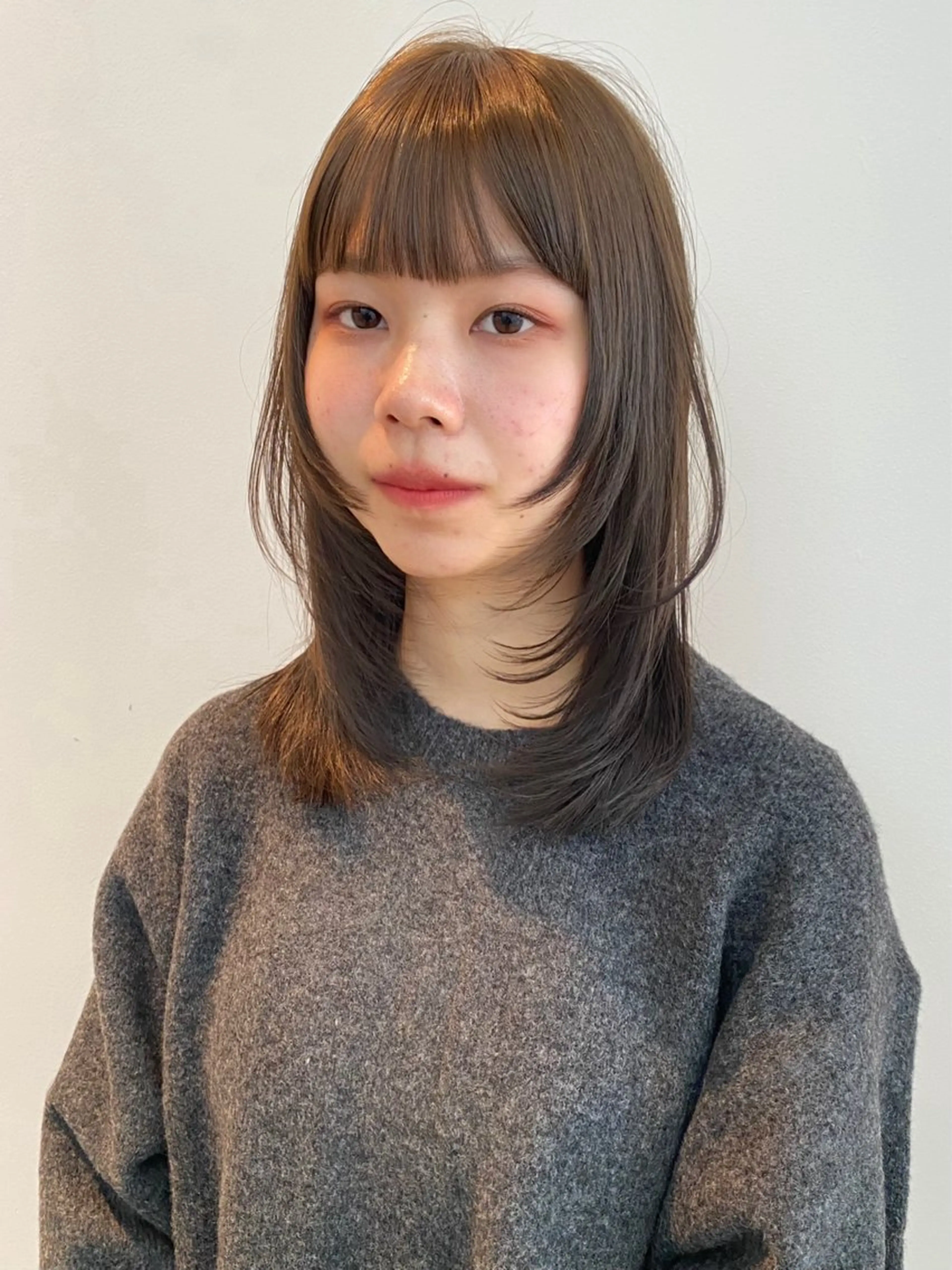 セミロング カラー カット ヘアカラー トリートメント mai / linoah˚✧のヘアスタイル