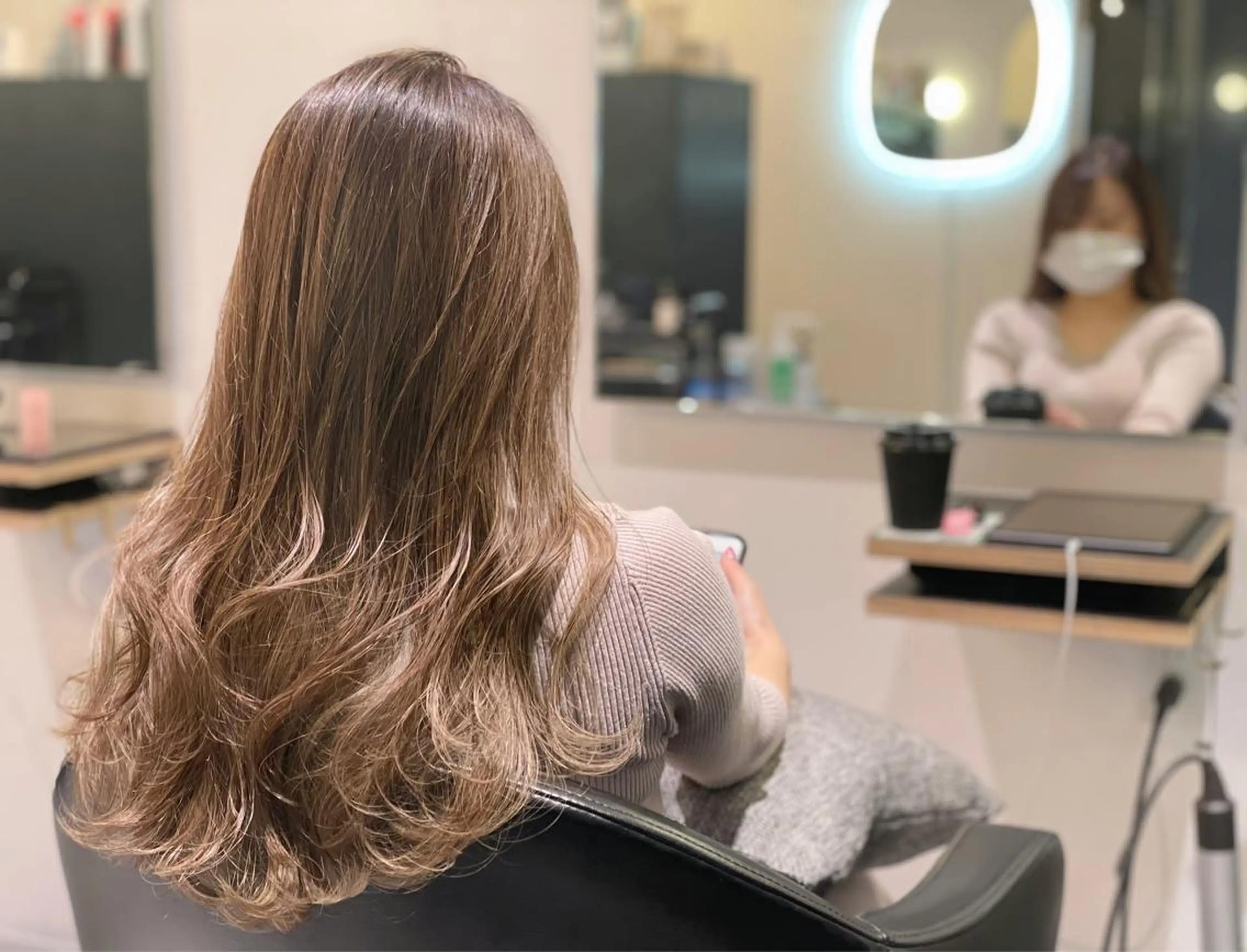 ロング カラー バレイヤージュ レイヤーカット カット ヘアカラー トリートメント ヘッドスパ 清川 泰斗のヘアスタイル