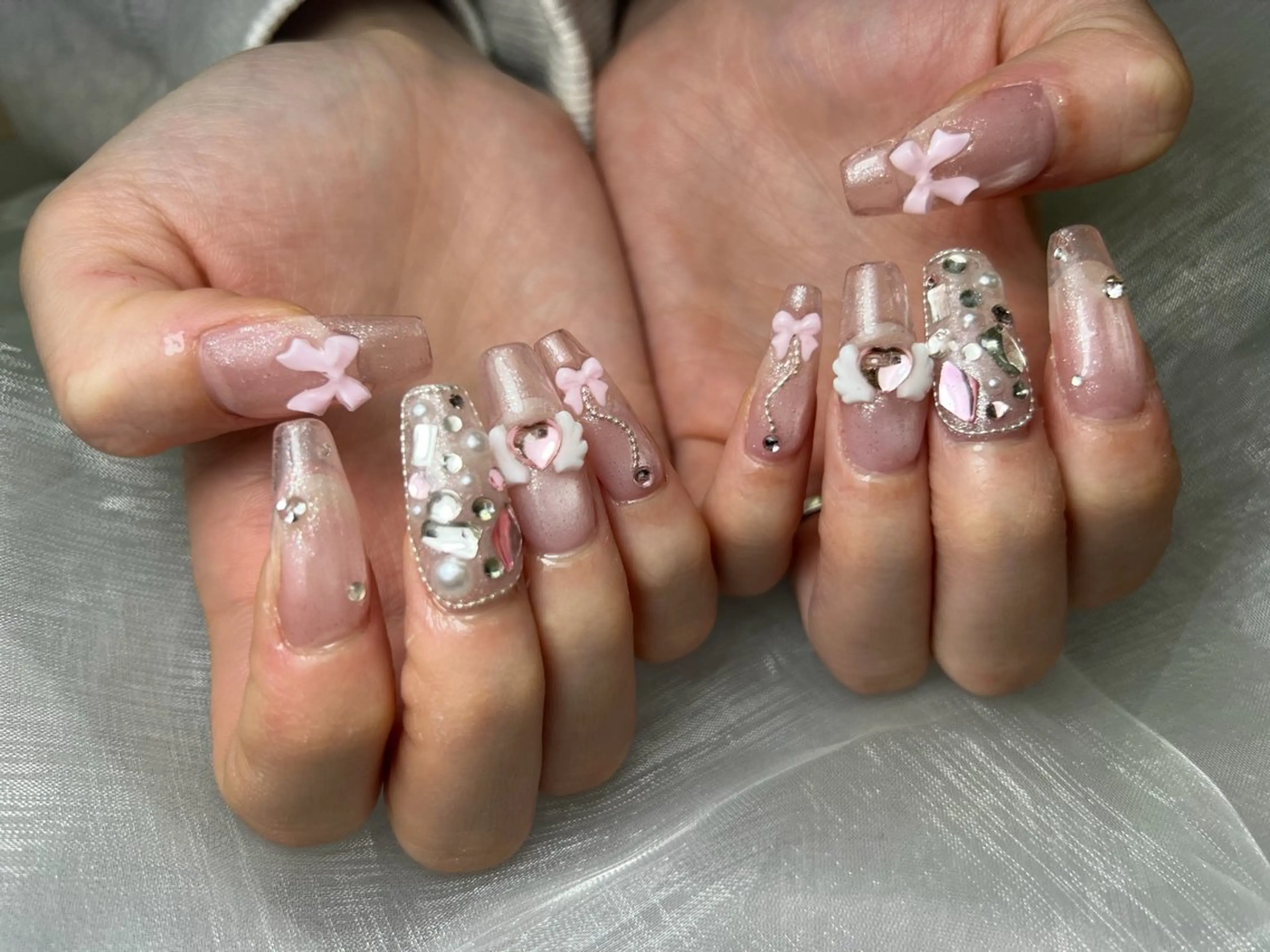 ネイル ハンドネイル Mana‪ ‪·͜· ❤︎‬のネイルデザイン