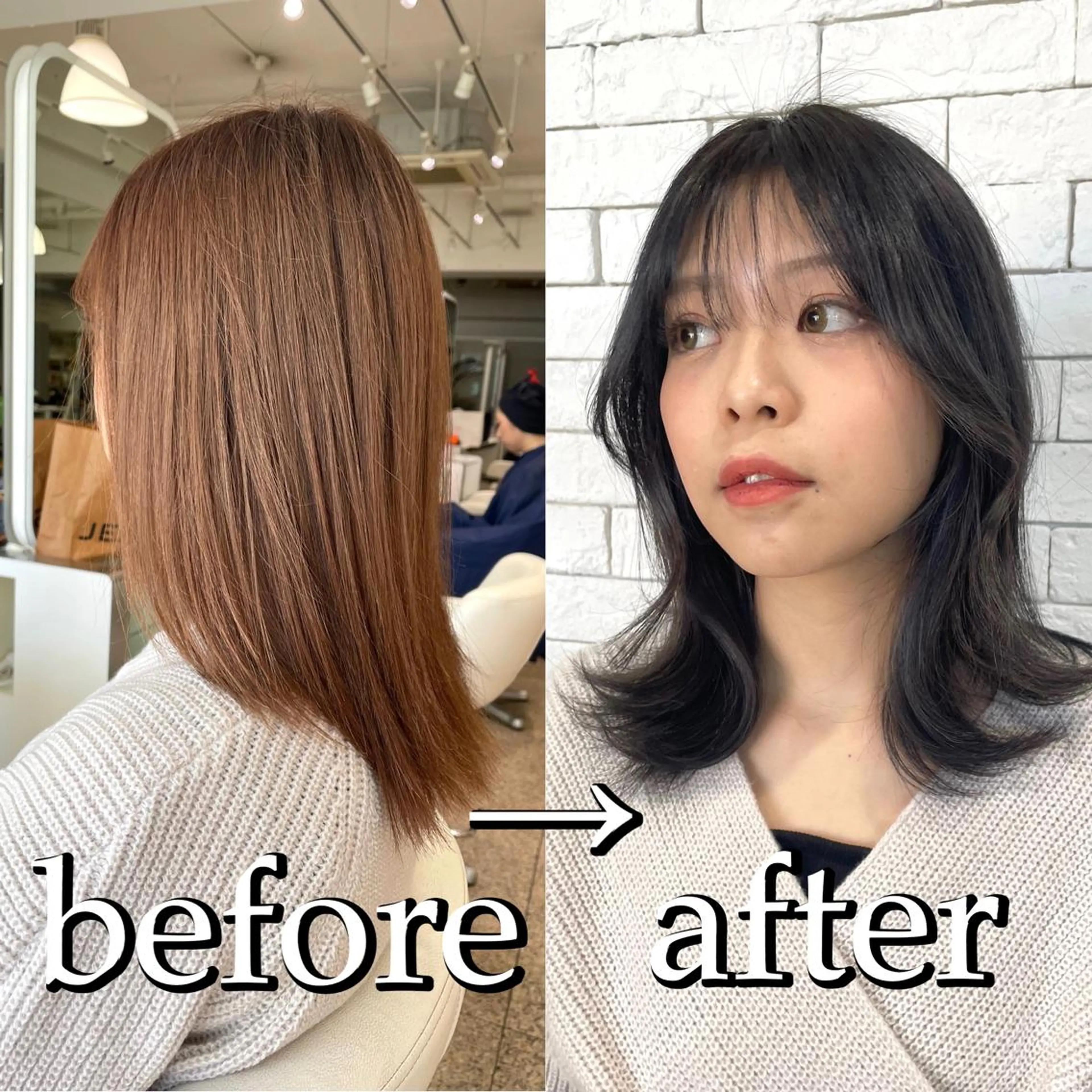ミディアム 似合わせカット 迫留由弥のヘアスタイル
