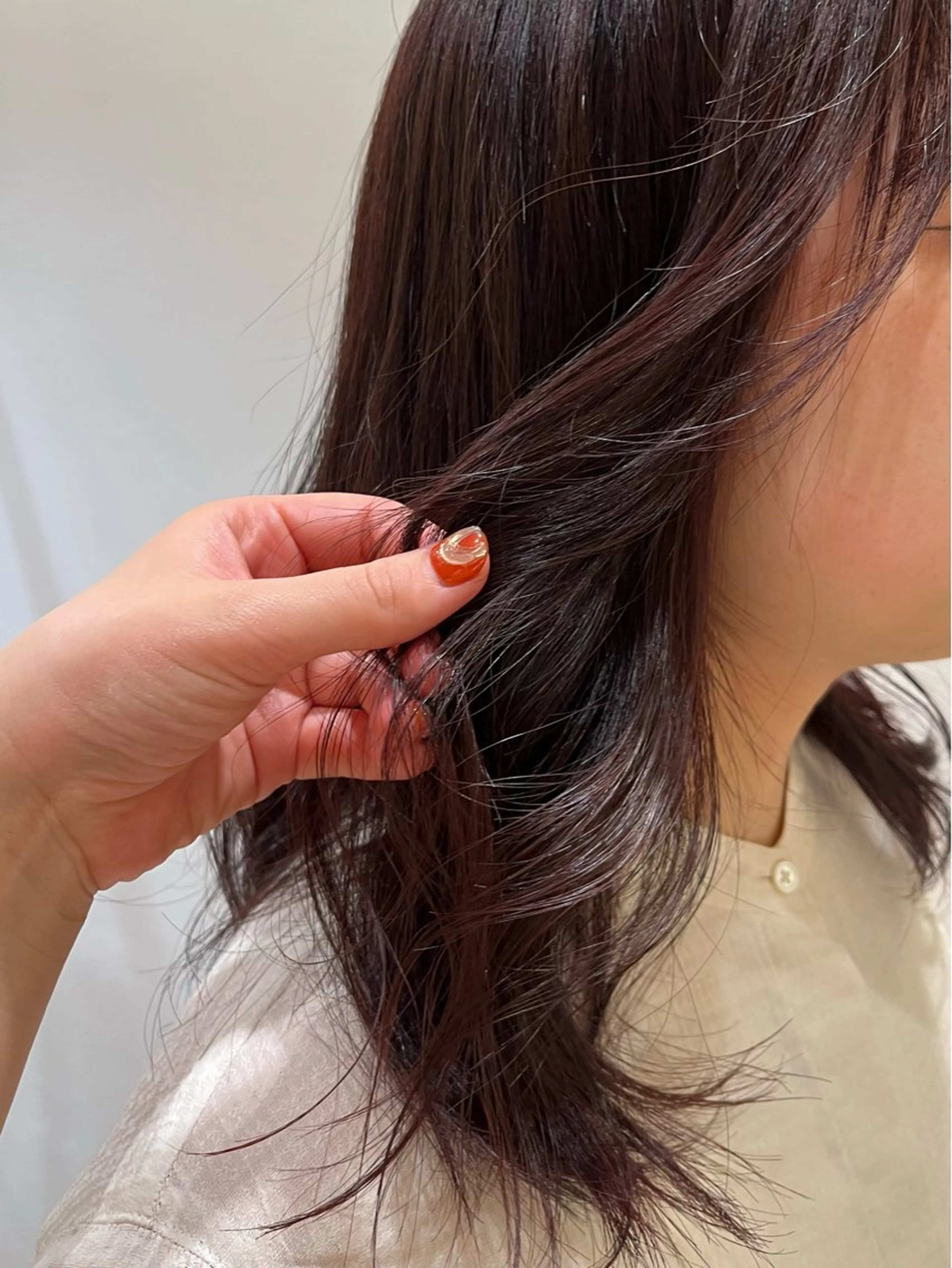 カラー ボルドーカラー ブラウンカラー ひなた /鎌倉美容室のヘアスタイル