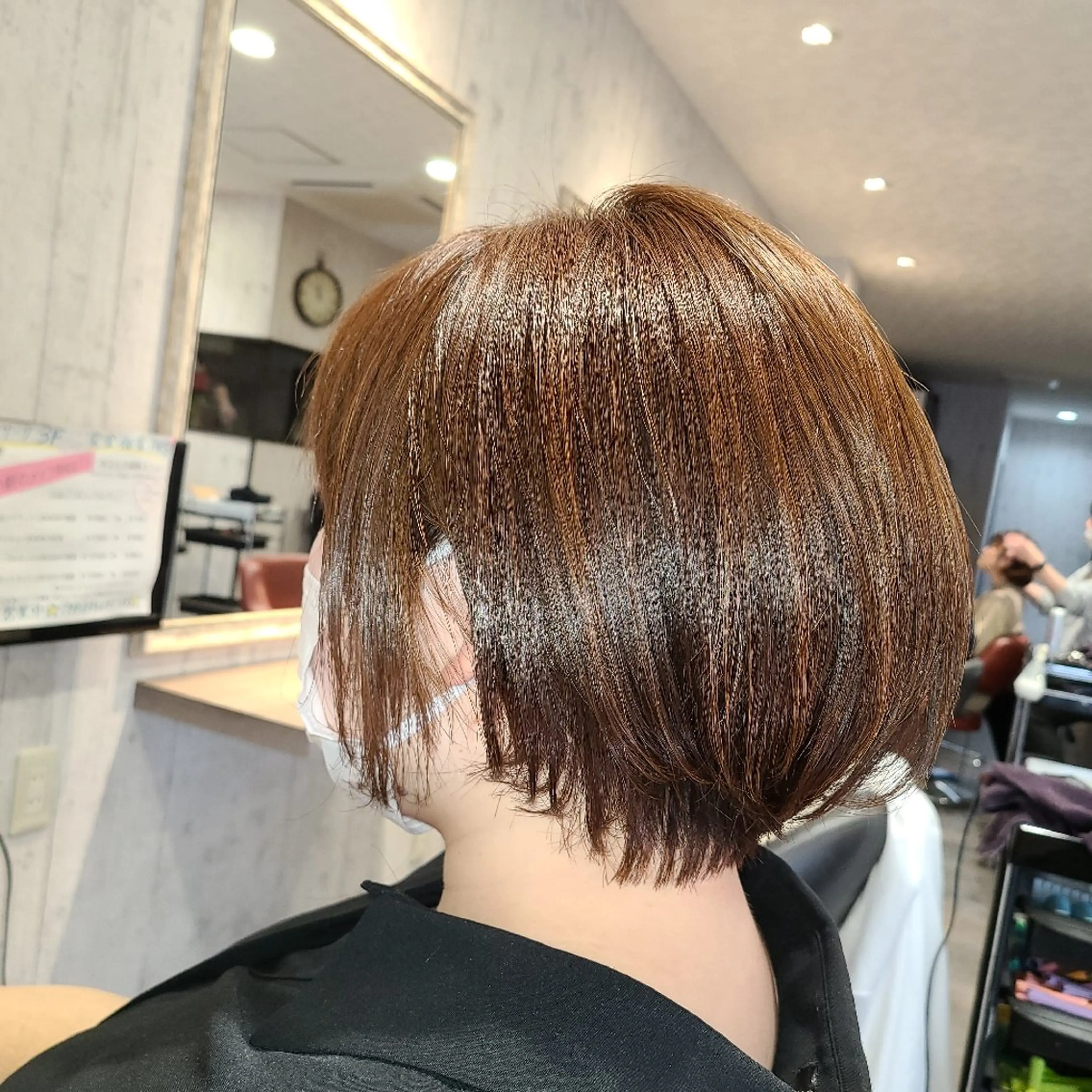 ショート ショートヘア 縮毛矯正 大熊 智也のヘアスタイル