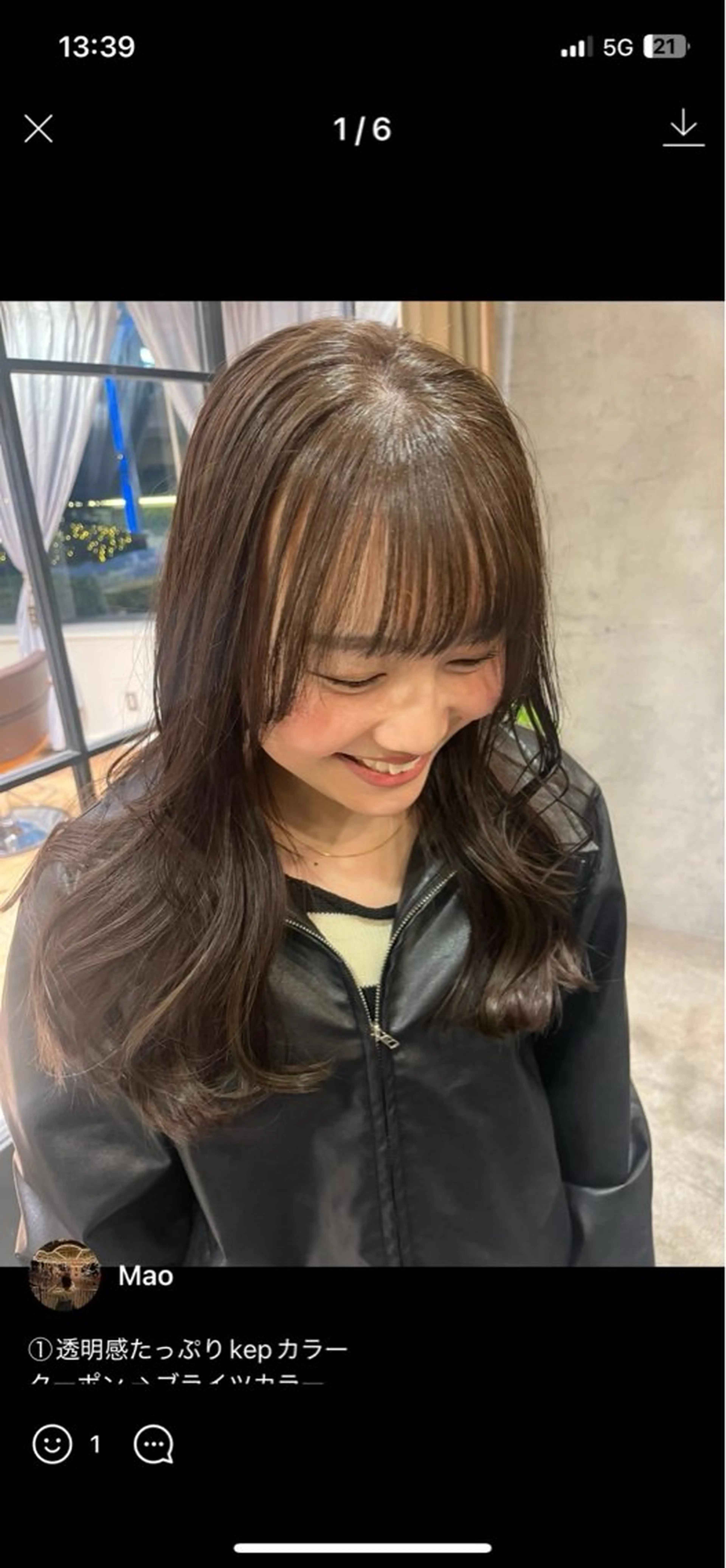 ロング 梅田美容室/カット /Maoのヘアスタイル