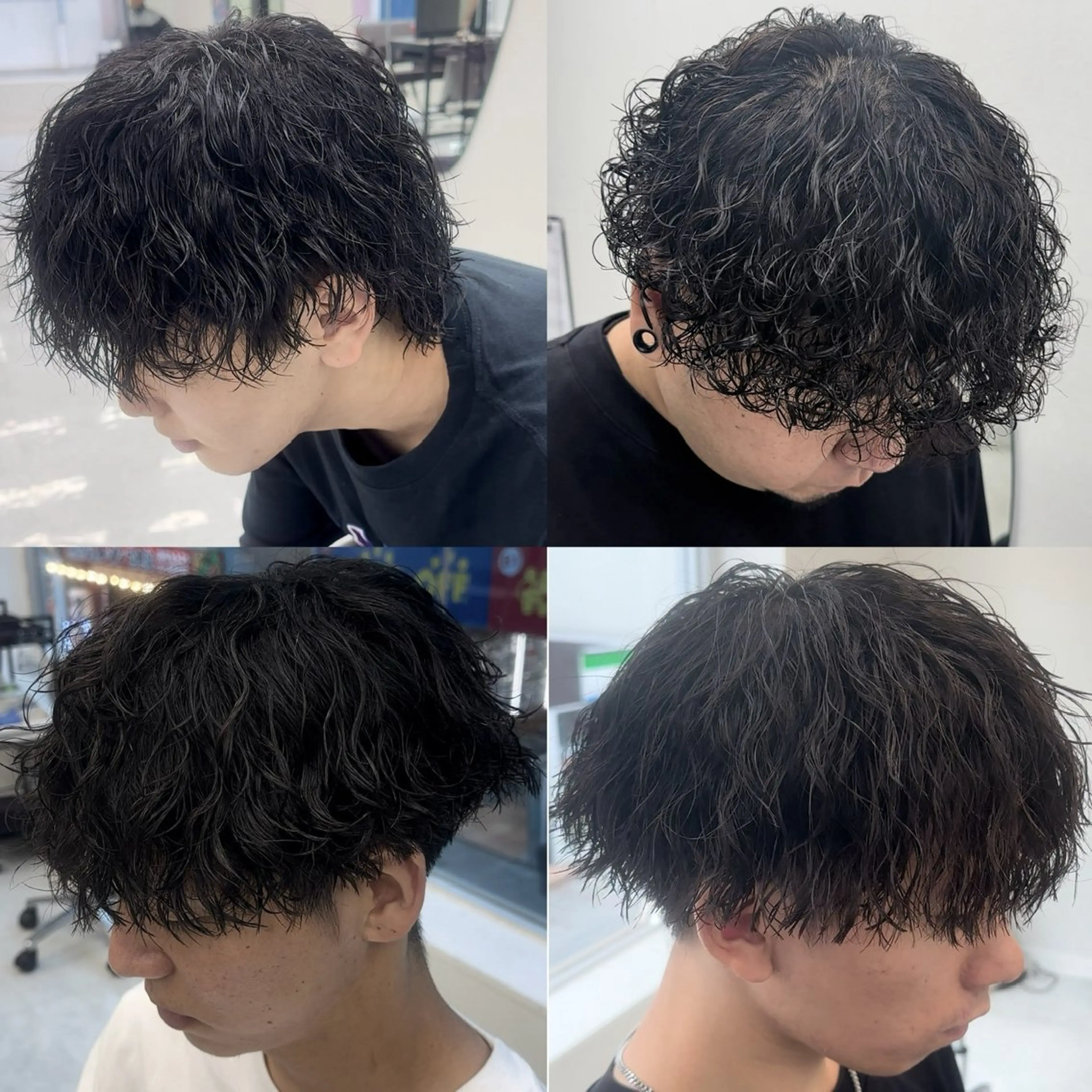 パーマ メンズ カット パーマ ニュアンス/フェザー /ウルフ/伶馬のヘアスタイル