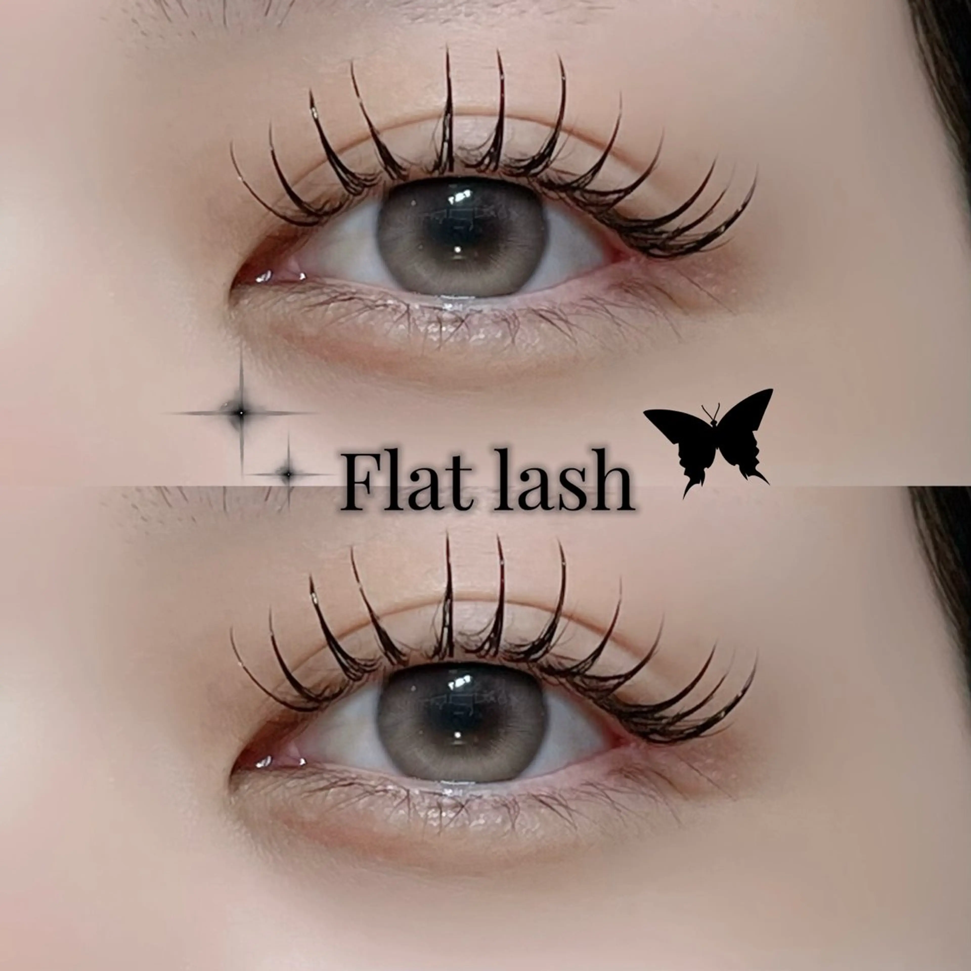 マツエク・マツパ 束感まつ毛 フラットラッシュ マツエク ayano🐾 eightのマツエク・マツパデザイン
