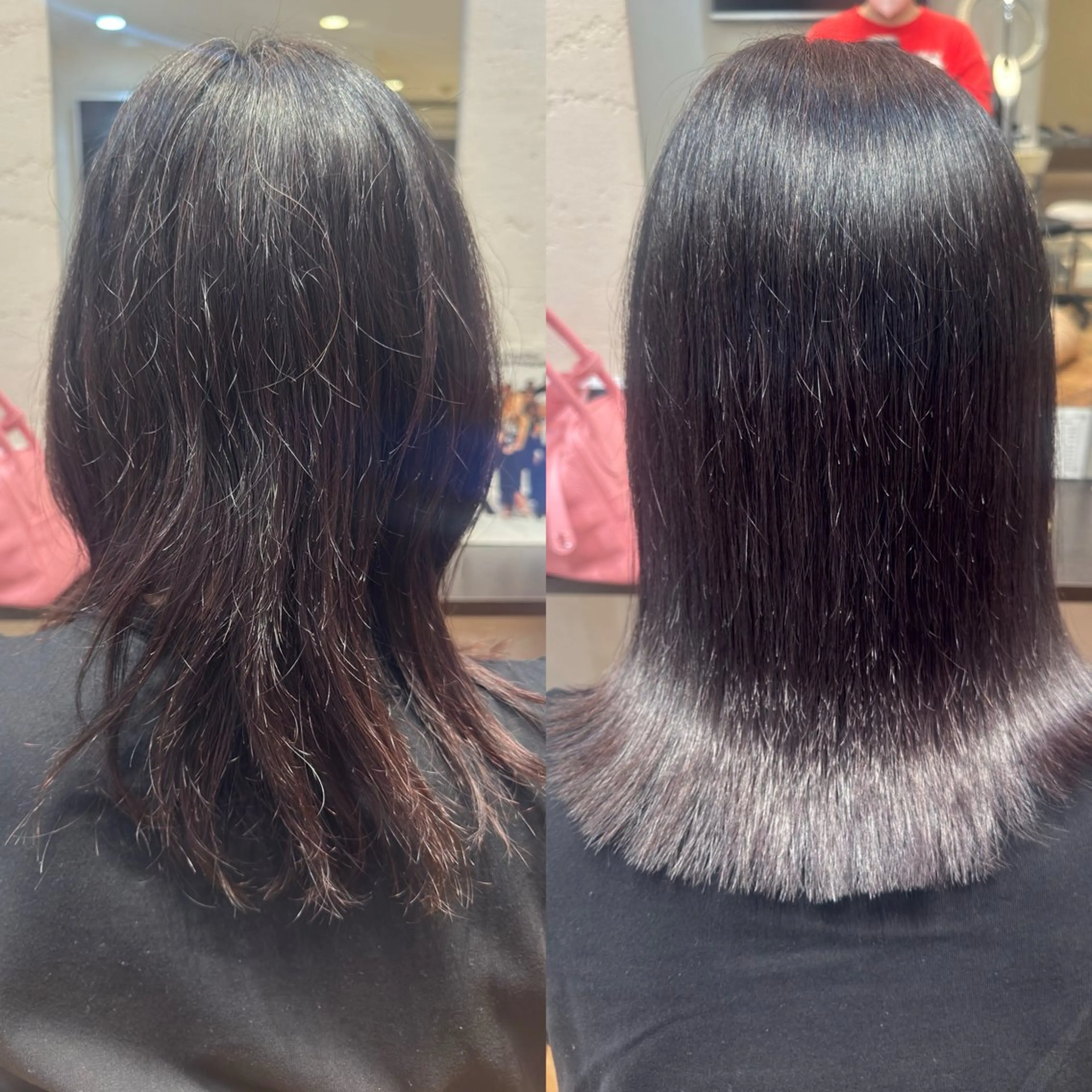 ミディアム カラー 髪質改善 頭から整える美容師 松田のヘアスタイル