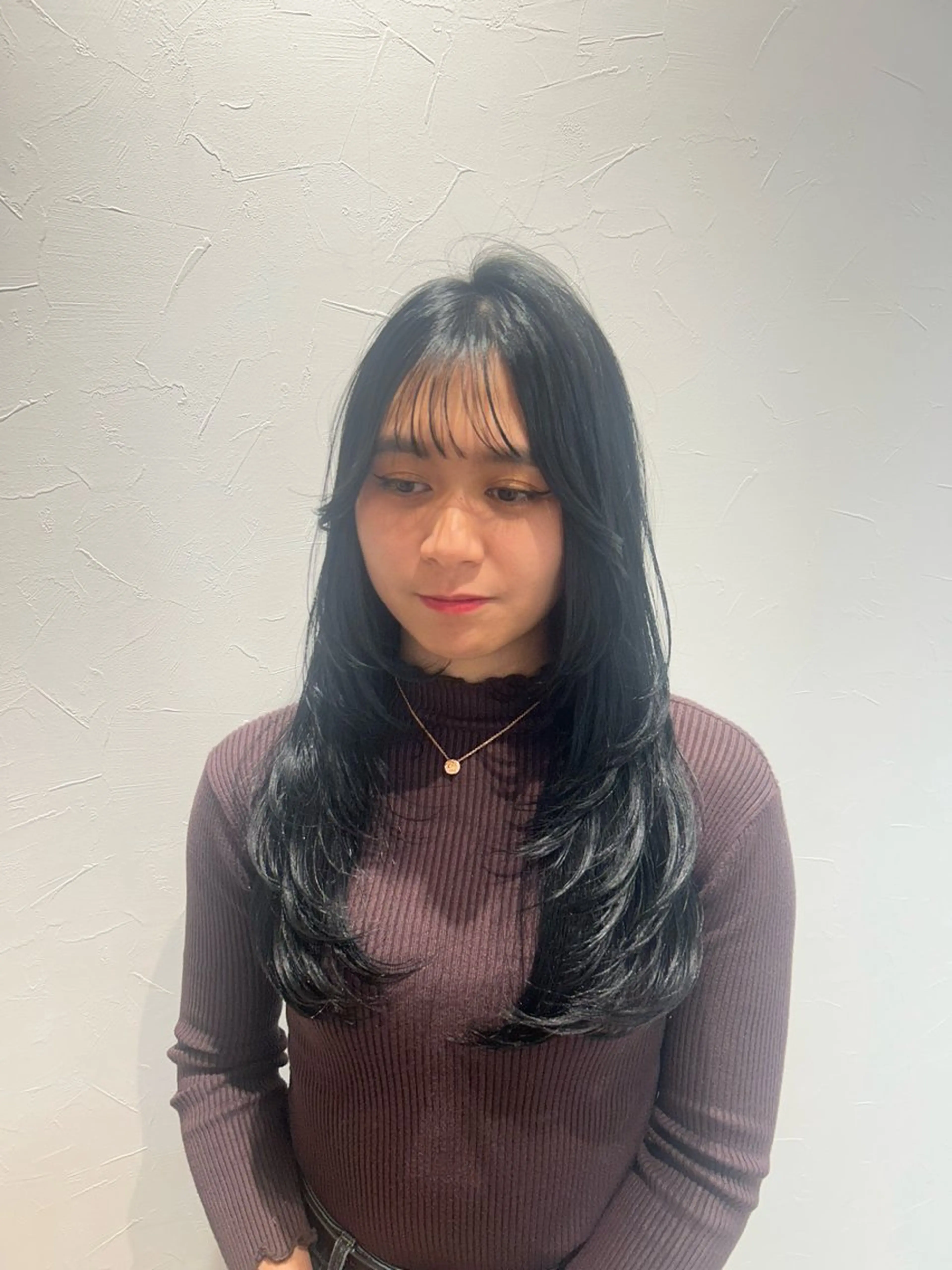 ロング レイヤーカット 🖤韓国風顔周り / TAMAMI🖤のヘアスタイル