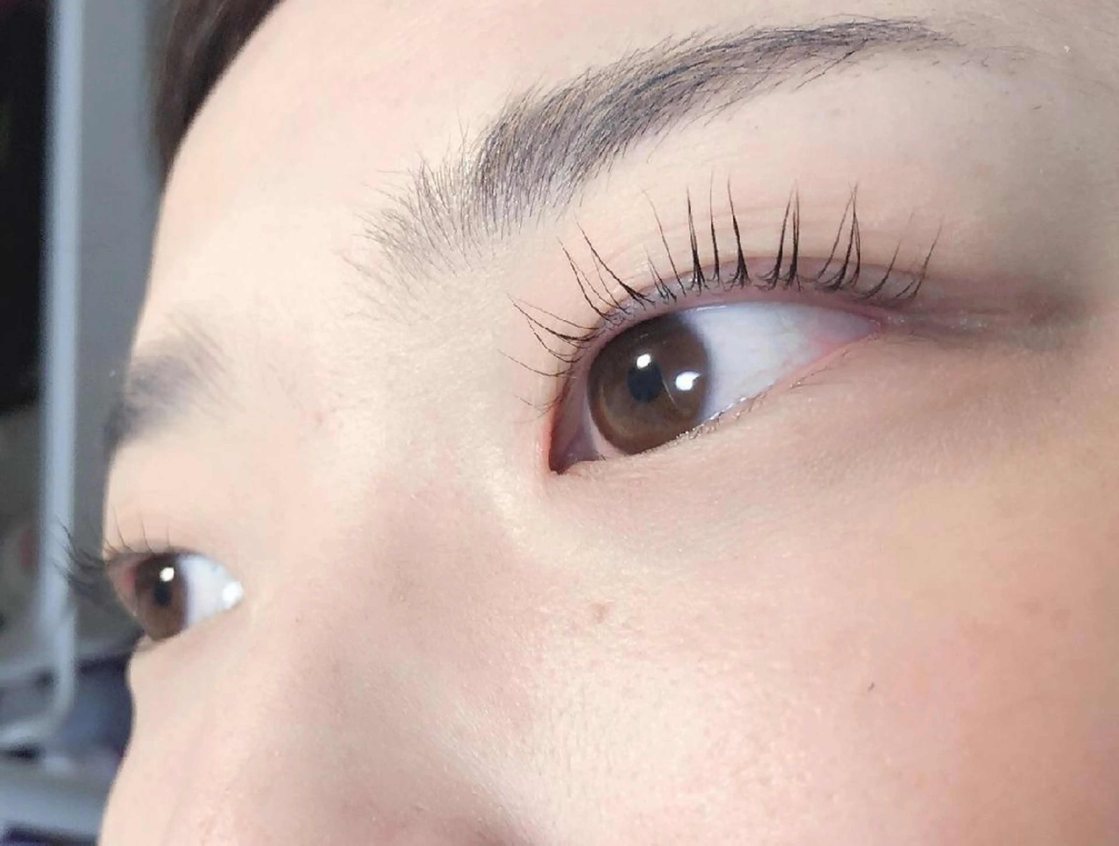 マツエク・マツパ 付け放題 フラットラッシュ ナチュラル まつげパーマ 一重×まつ毛パーマ マツパ 吉岡 ゆうなのマツエク・マツパデザイン