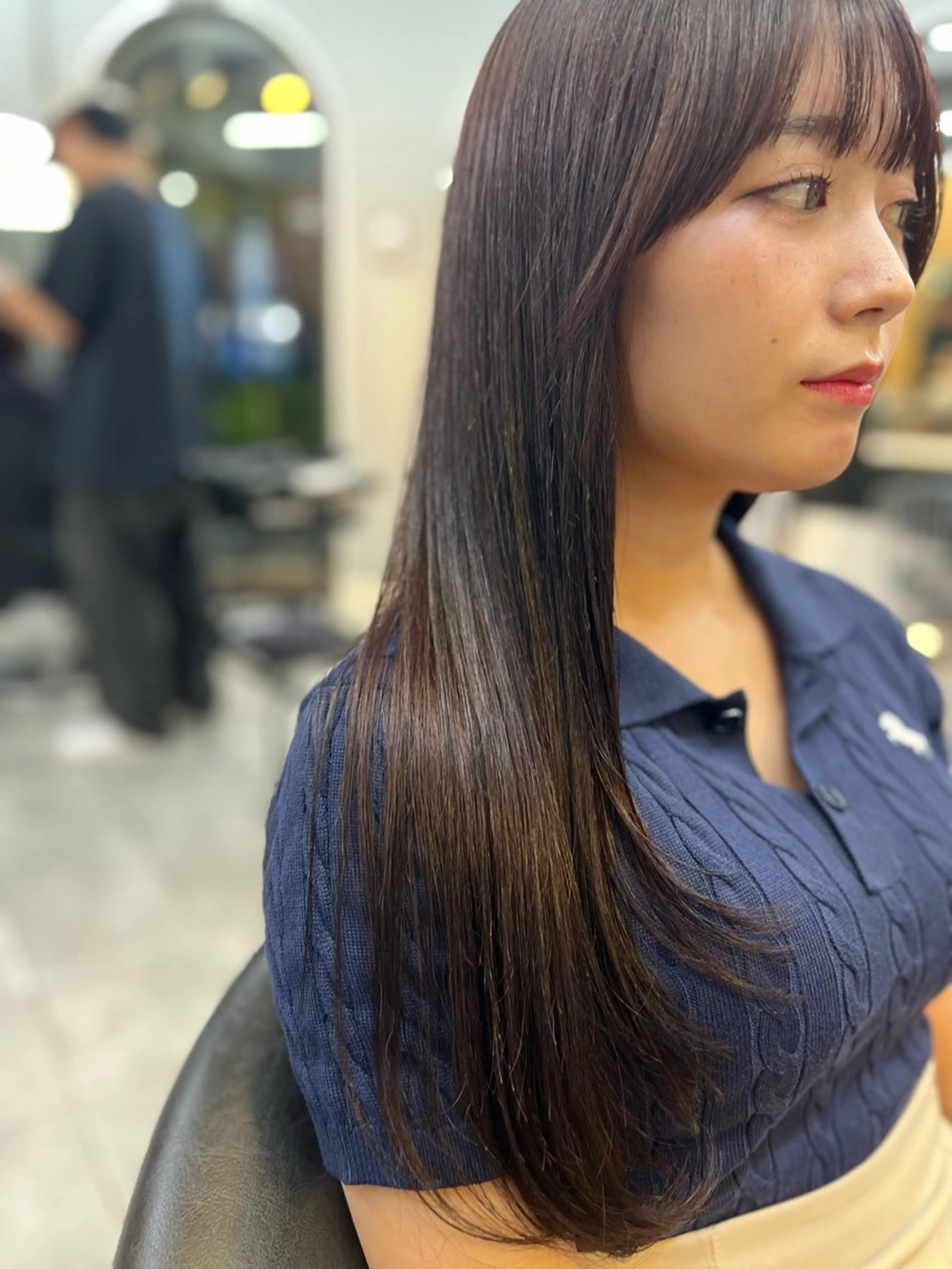 ロング レイヤーカット 佐藤 慧のヘアスタイル