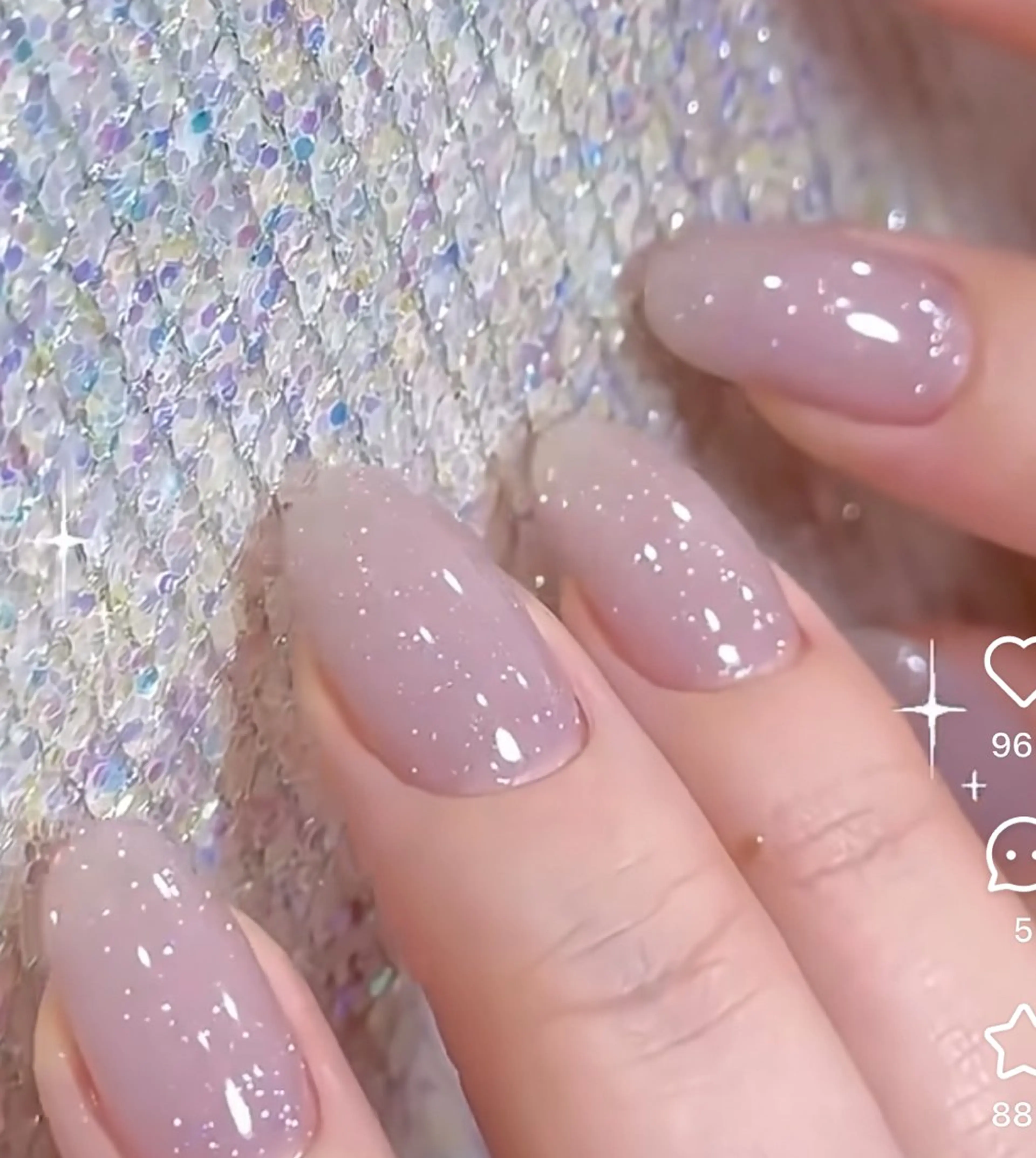 ワンカラ一/ラメグラデ一ションの写真