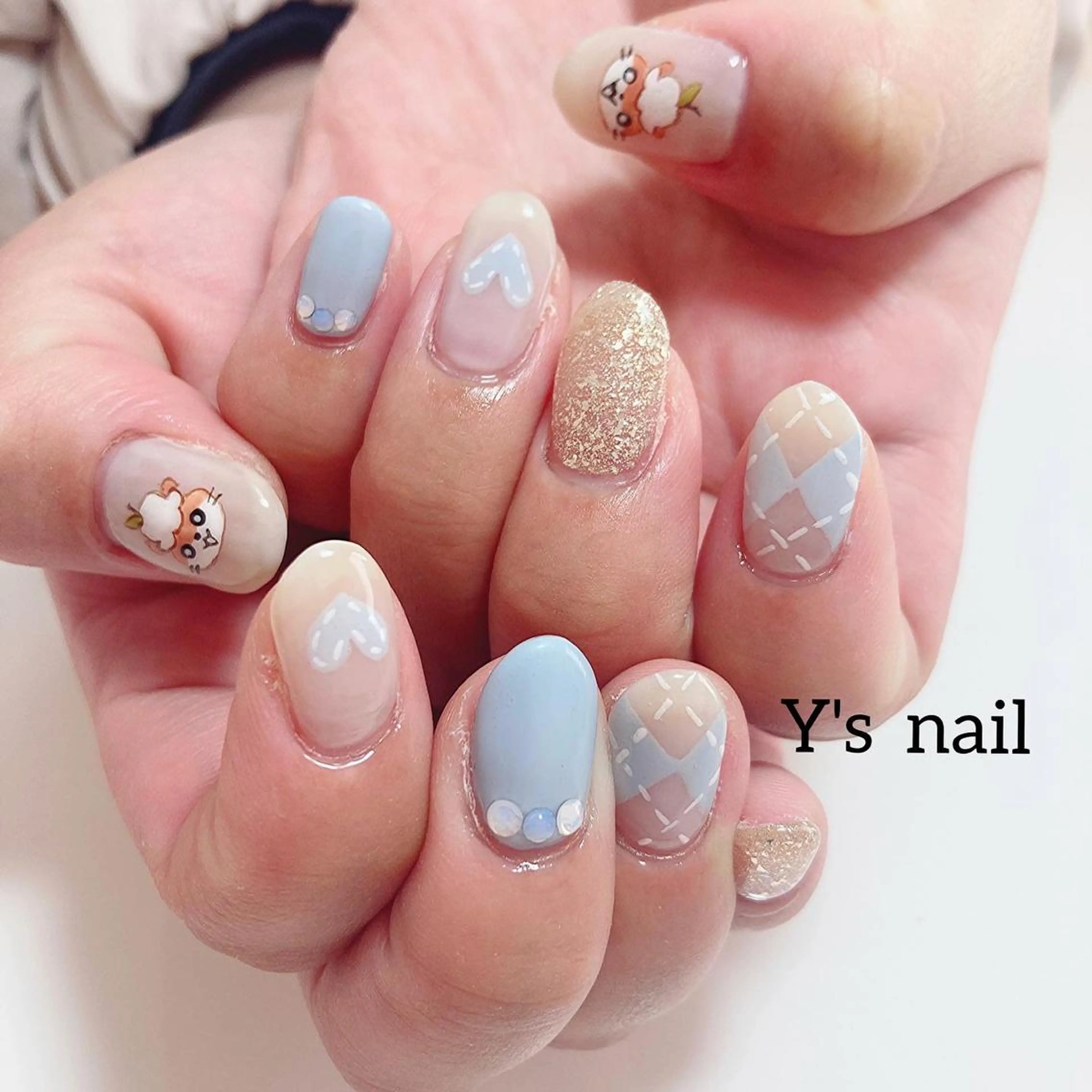 ネイル 手書きが得意🖌️ Y’s  nailのネイルデザイン