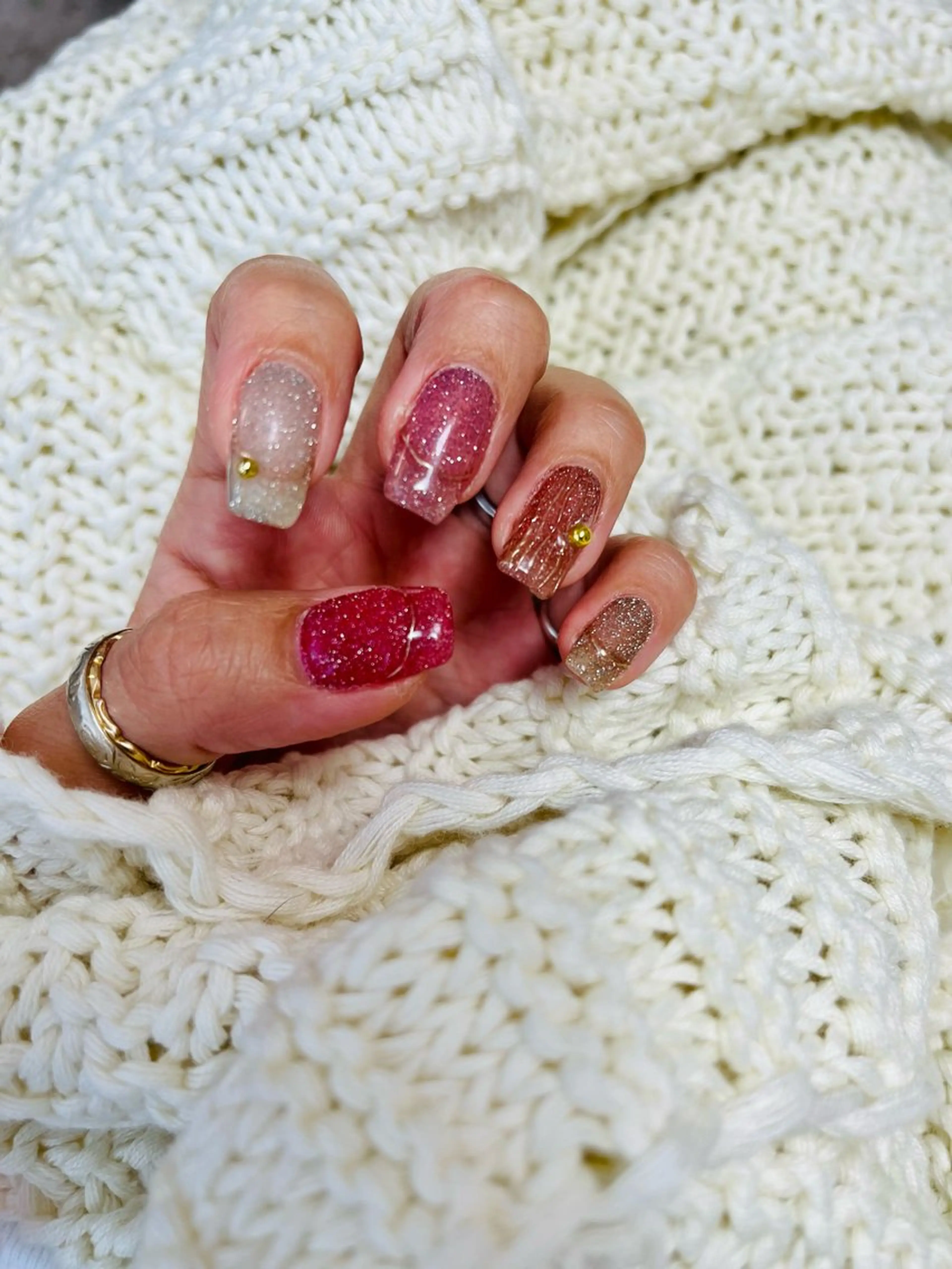 ネイル フレンチネイル ミラーネイル ハンドネイル nail room.のネイルデザイン