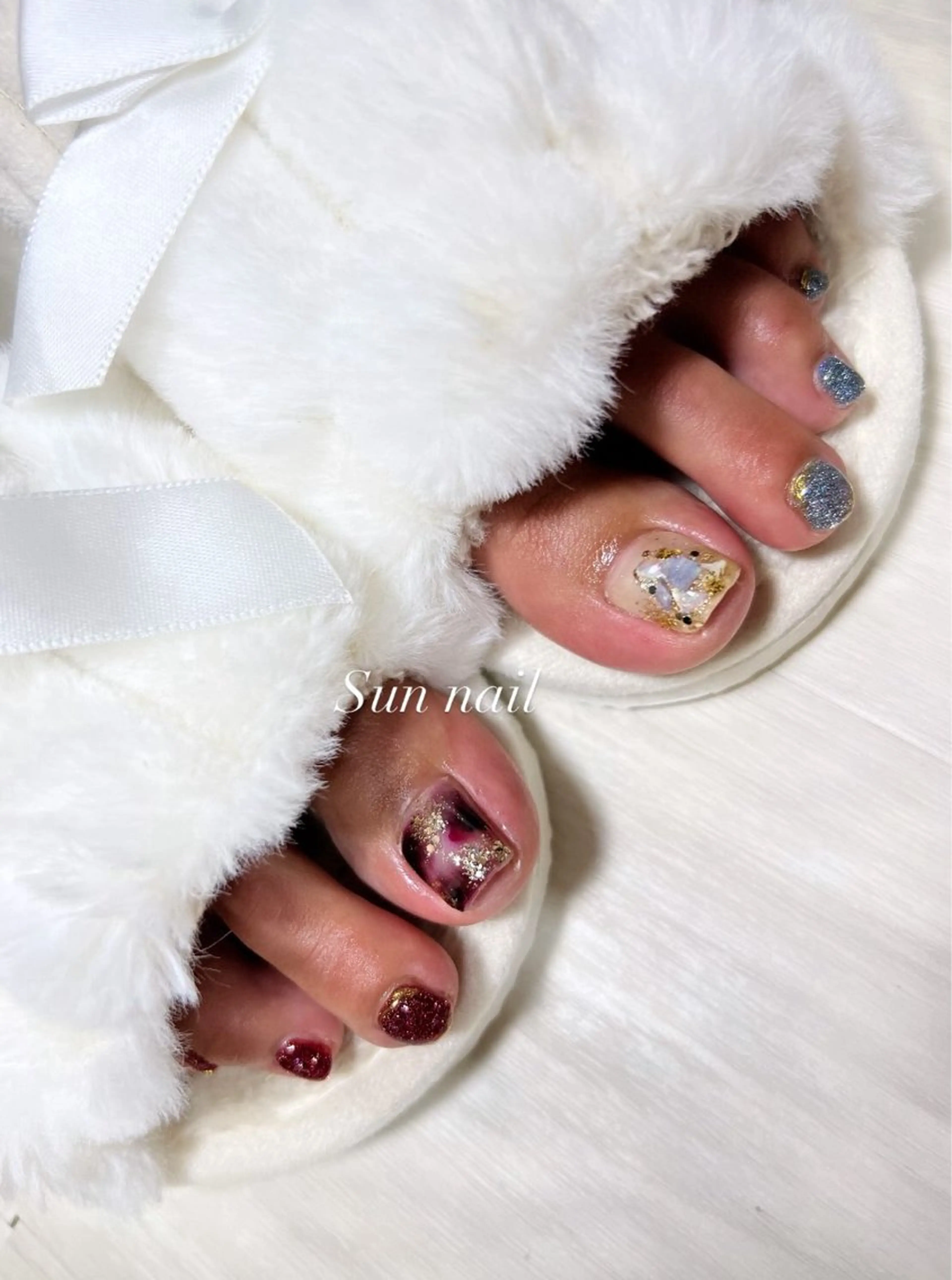 ネイル ハンドネイル フットネイル Sun nail ...ayaのネイルデザイン