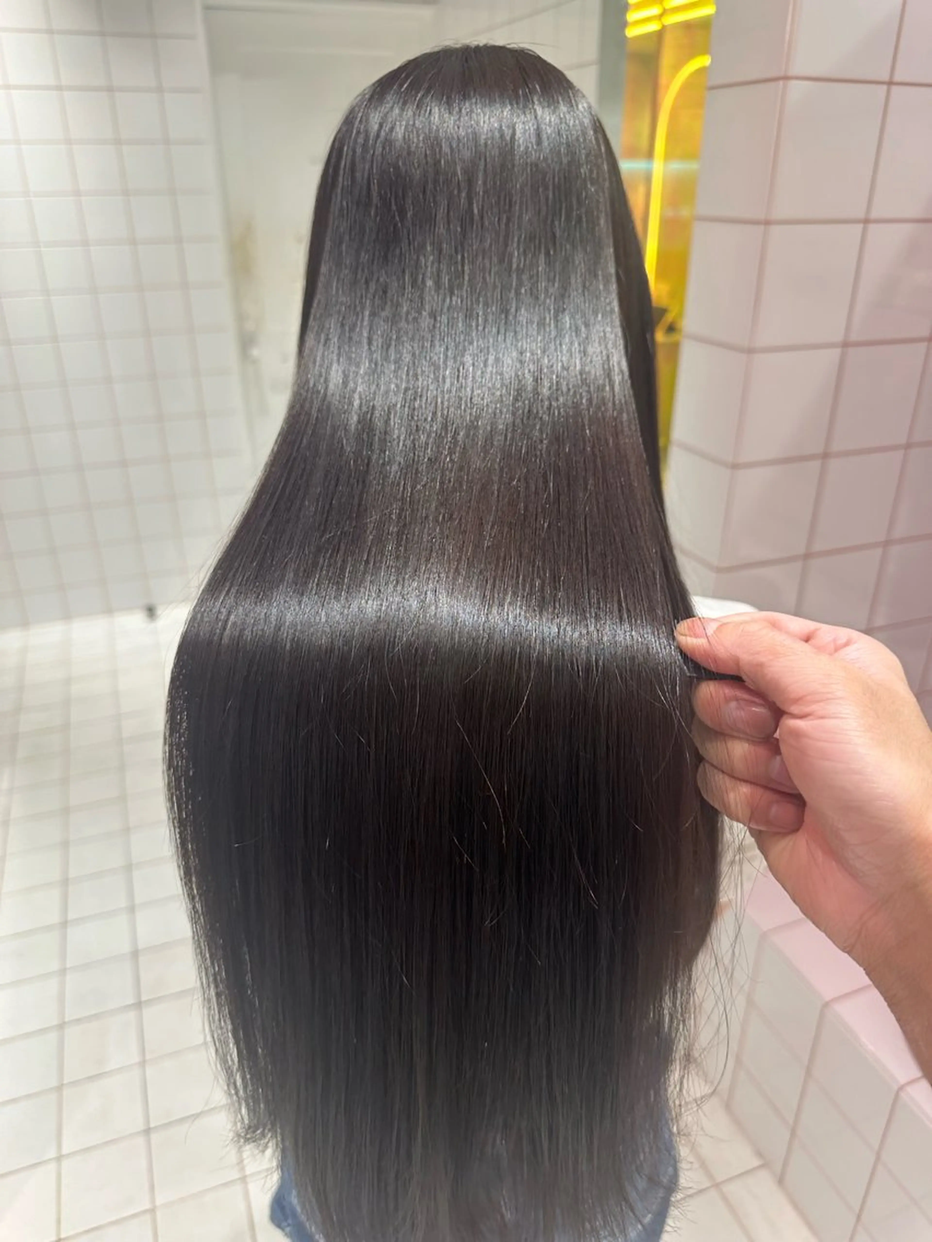 ロング 縮毛矯正 カット 縮毛矯正 トリートメント ✨縮毛矯正✨レイヤー ホウダカズヒロのヘアスタイル