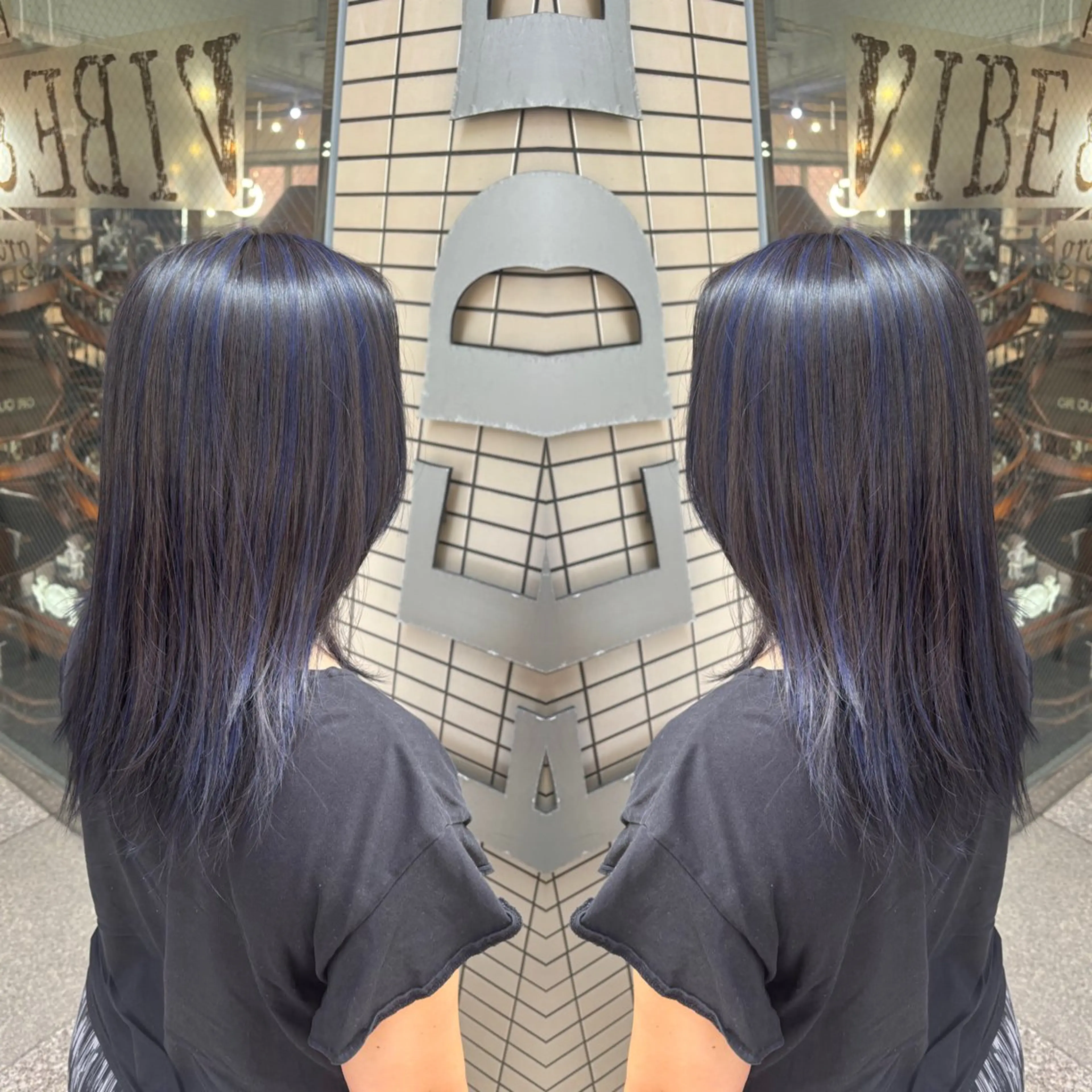 ミディアム カラー ヘアカラー トリートメント 💎ハイトーン/艶 カラー モエカ💎のヘアスタイル