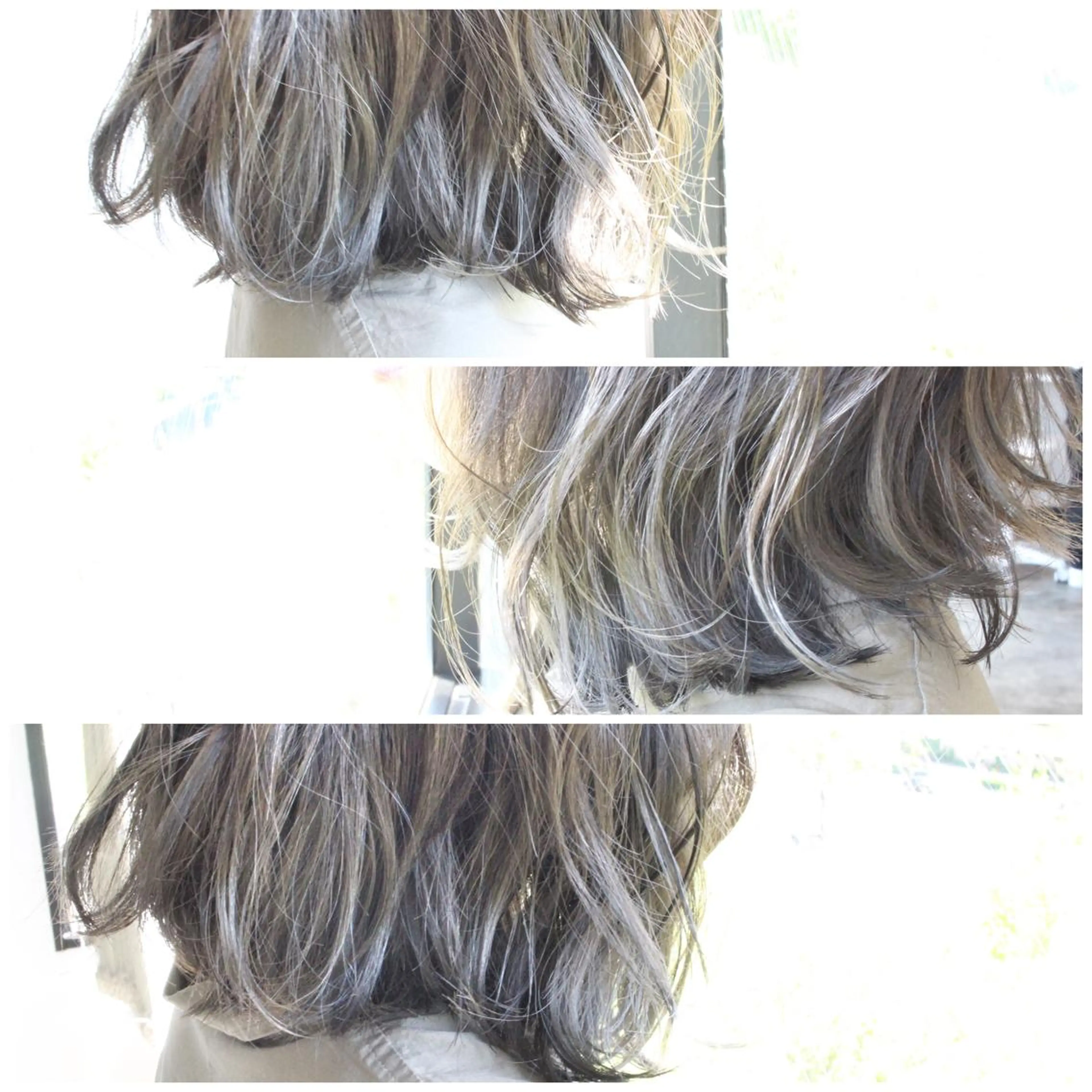 ミディアム カラー ブリーチ 透明感カラー グレージュ イルミナカラー BOB🌟ハイトーン /ブリーチ/TAKUのヘアスタイル