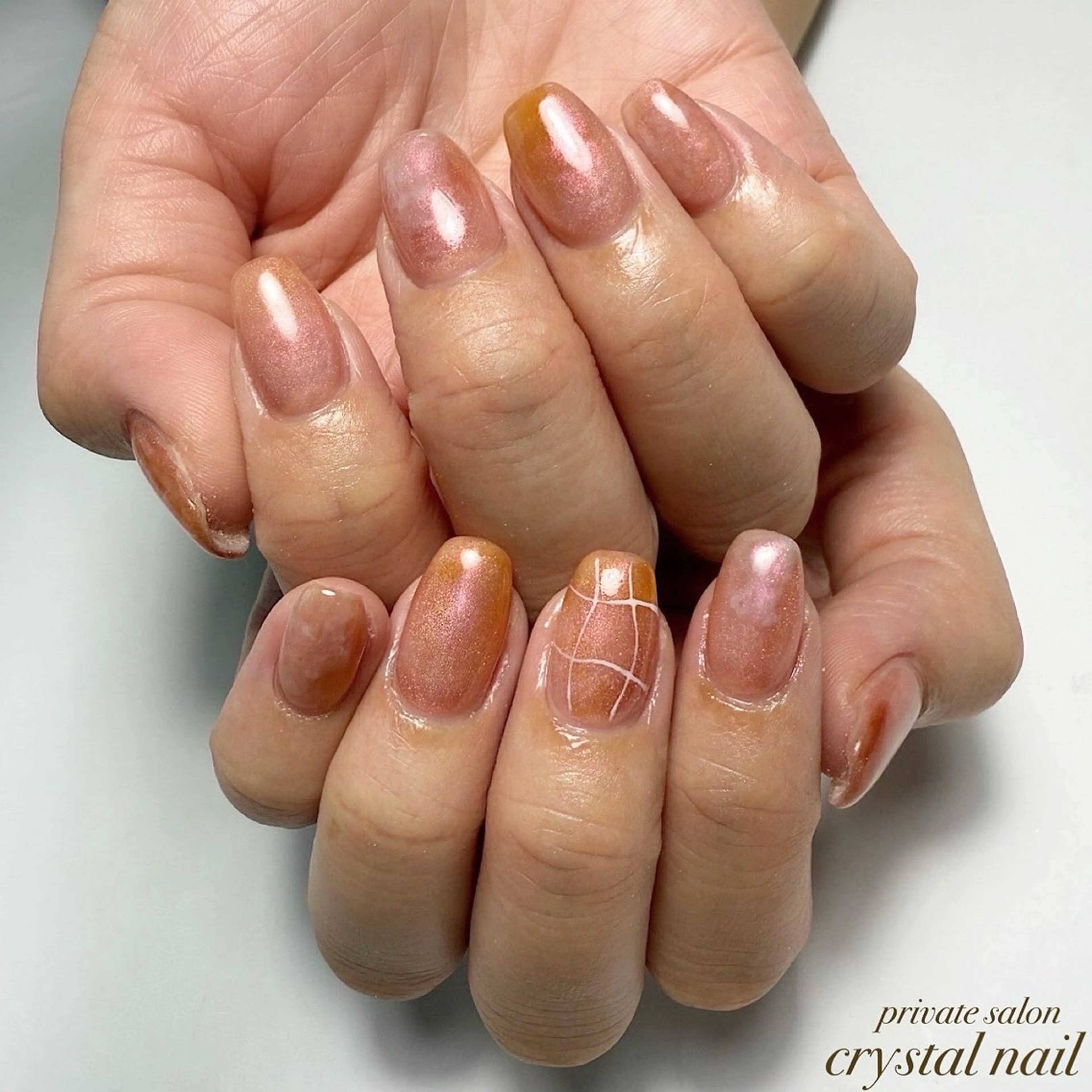 ネイル ニュアンスネイル Crystal Nailのネイルデザイン