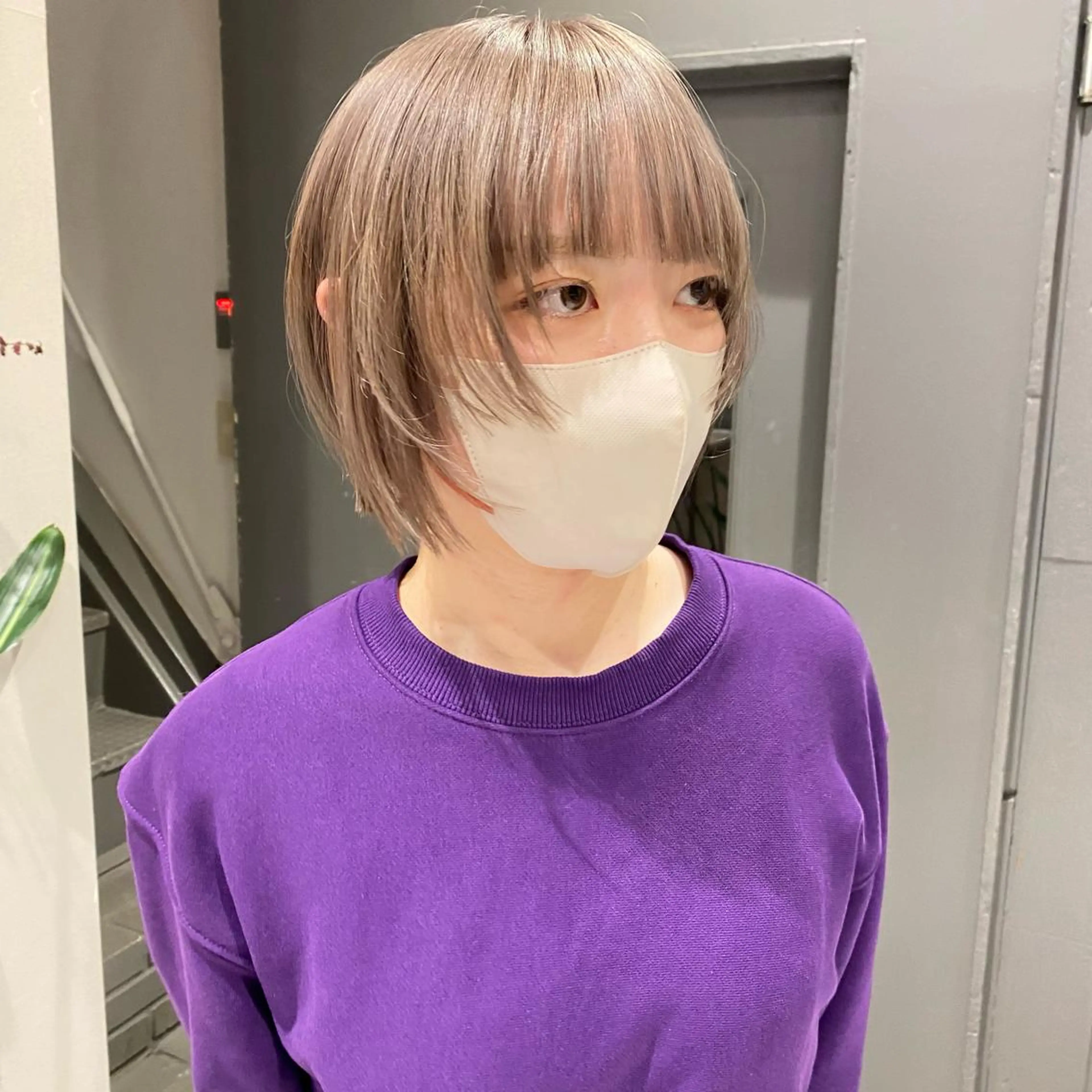 ショート カラー ボブ/ミニボブ 透明感カラーkadoのヘアスタイル