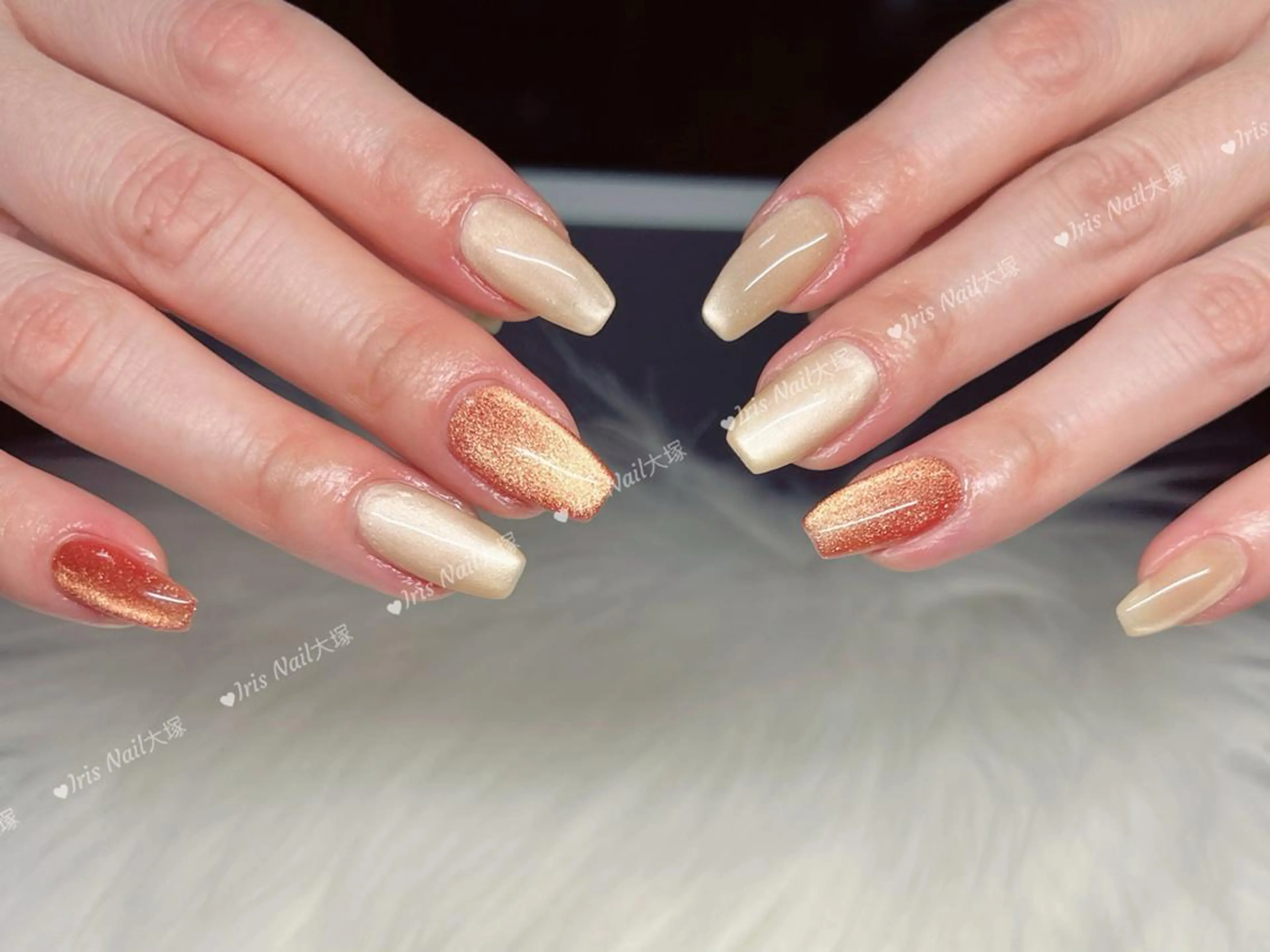 ネイル マグネットネイル ワンカラーネイル ハンドネイル ハンドケア 🍒IRIS Nail🌸のネイルデザイン