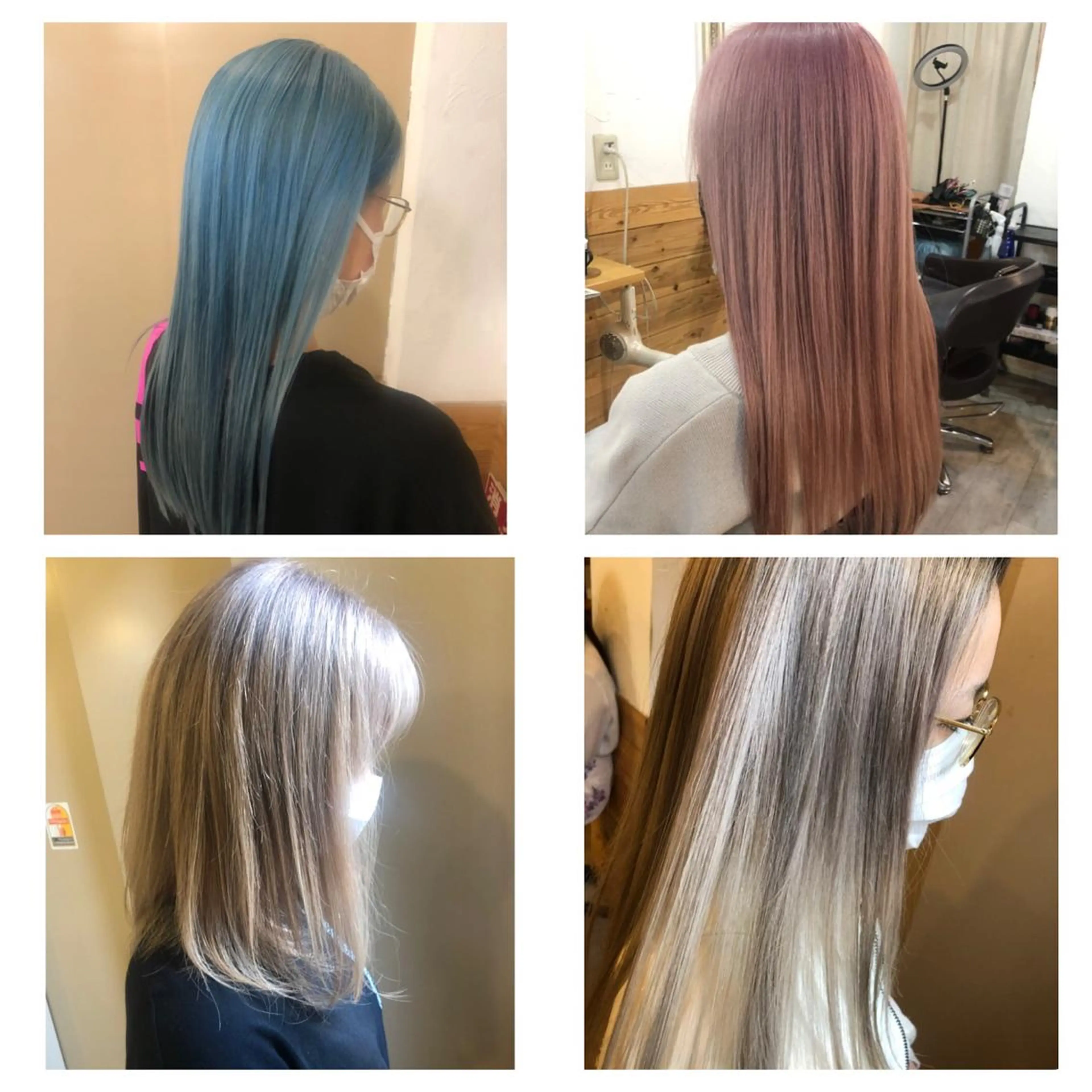 セミロング 髪質改善＆ブリーチ 伊勢　祐一郎のヘアスタイル