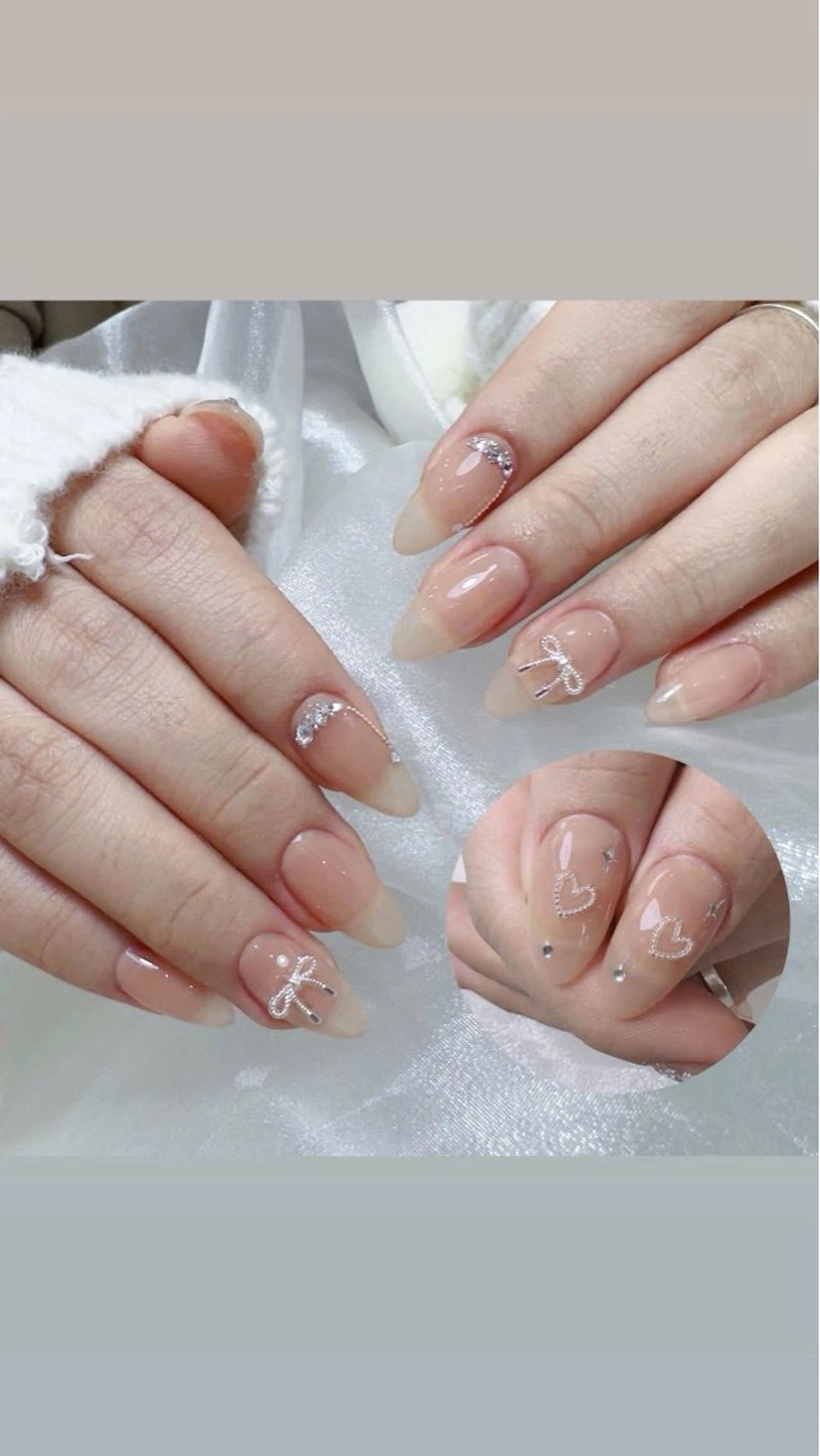 モデル限定価格｜自爪・シンプルデザイン 4本デザイン(オフ追加料金1000円)の写真