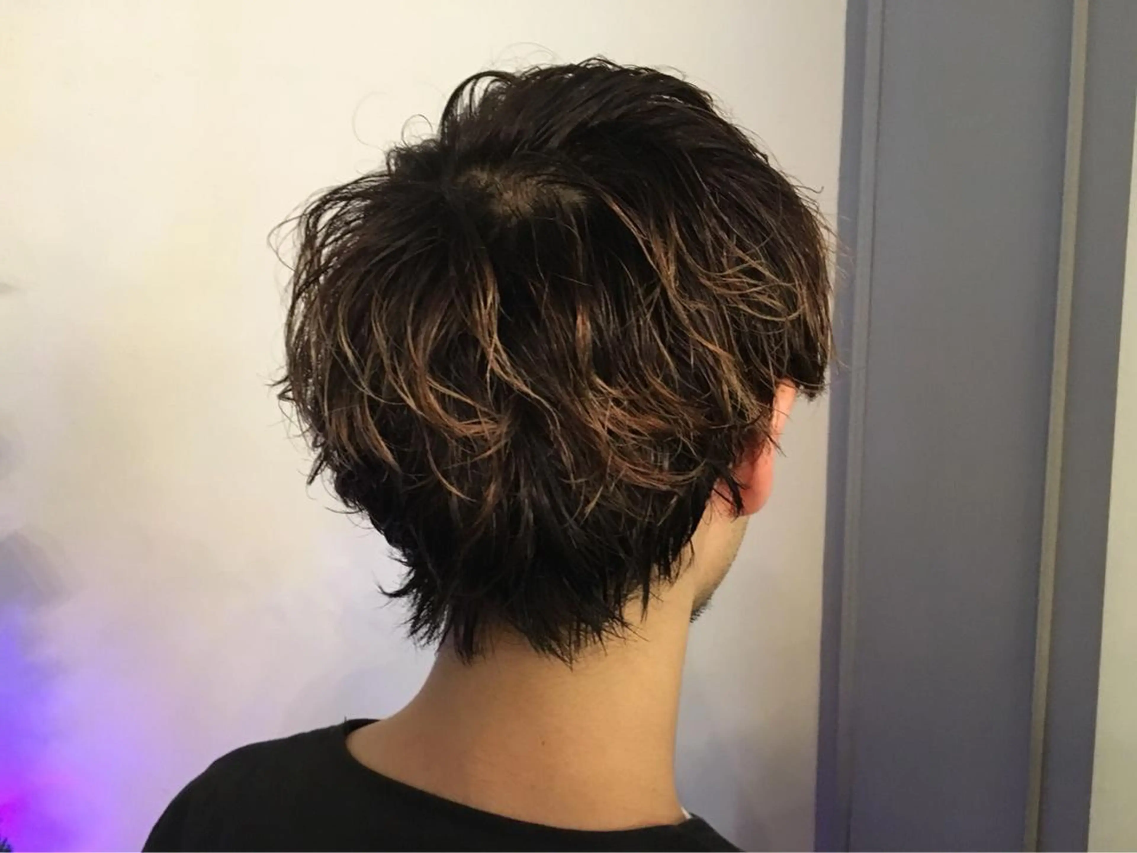 ショート カラー パーマ メンズ レイヤーカット✂️ 横浜No1♡下鳥翔子のヘアスタイル