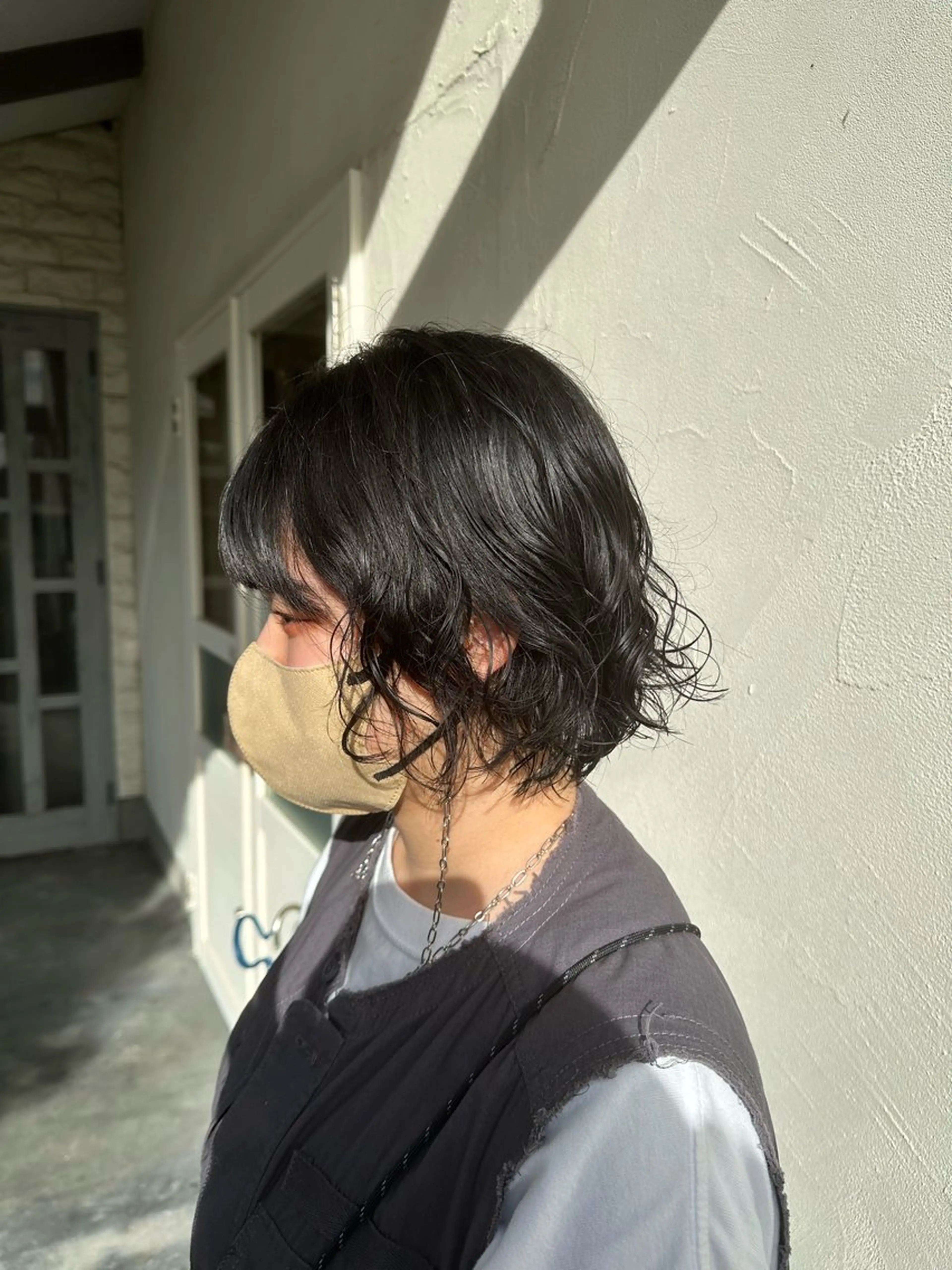 ショート パーマ ボブ 都築 優菜のヘアスタイル