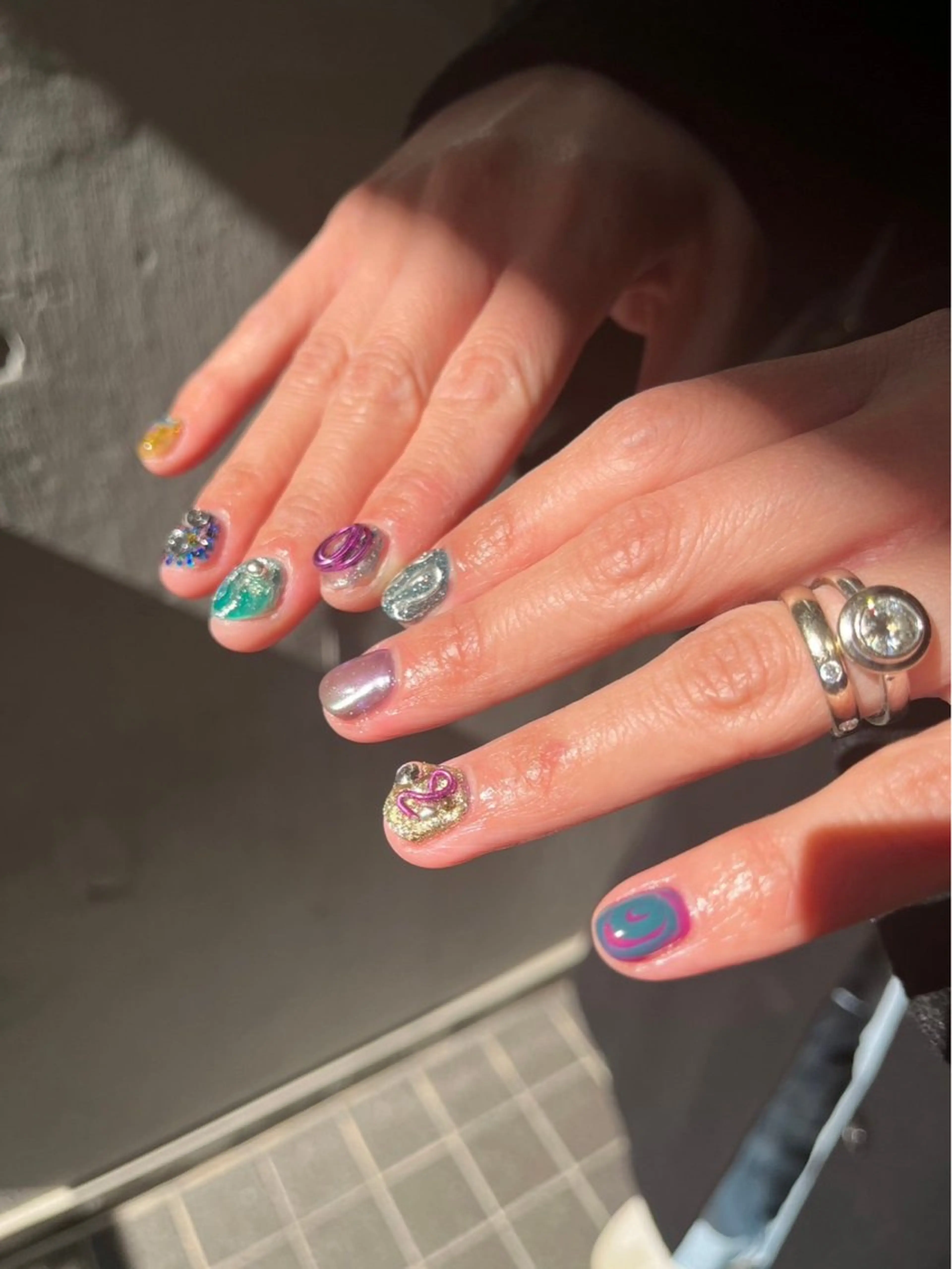 ショート ハンドネイル フットネイル @Unica_ honmachiのネイルデザイン